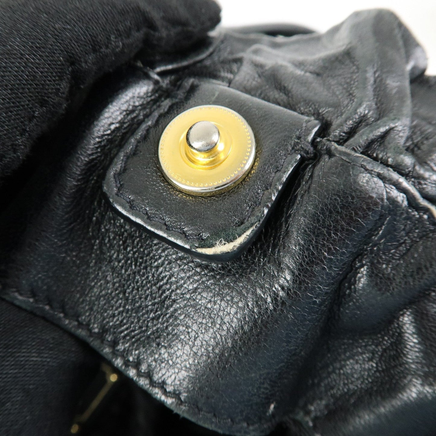 Prada Leather Drawstring Shoulder Bag Hand Bag Black【Pre-order】