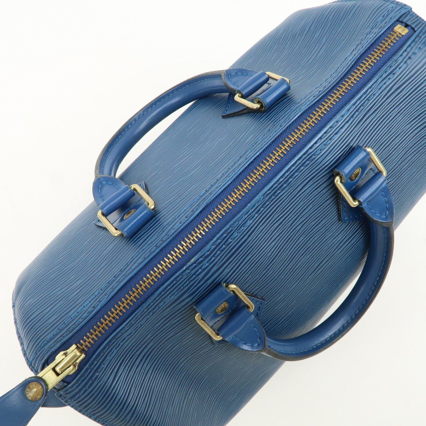 Louis Vuitton Epi Speedy 25 Hand Bag Boston Bag Toledo Blue M43015【Pre-order】