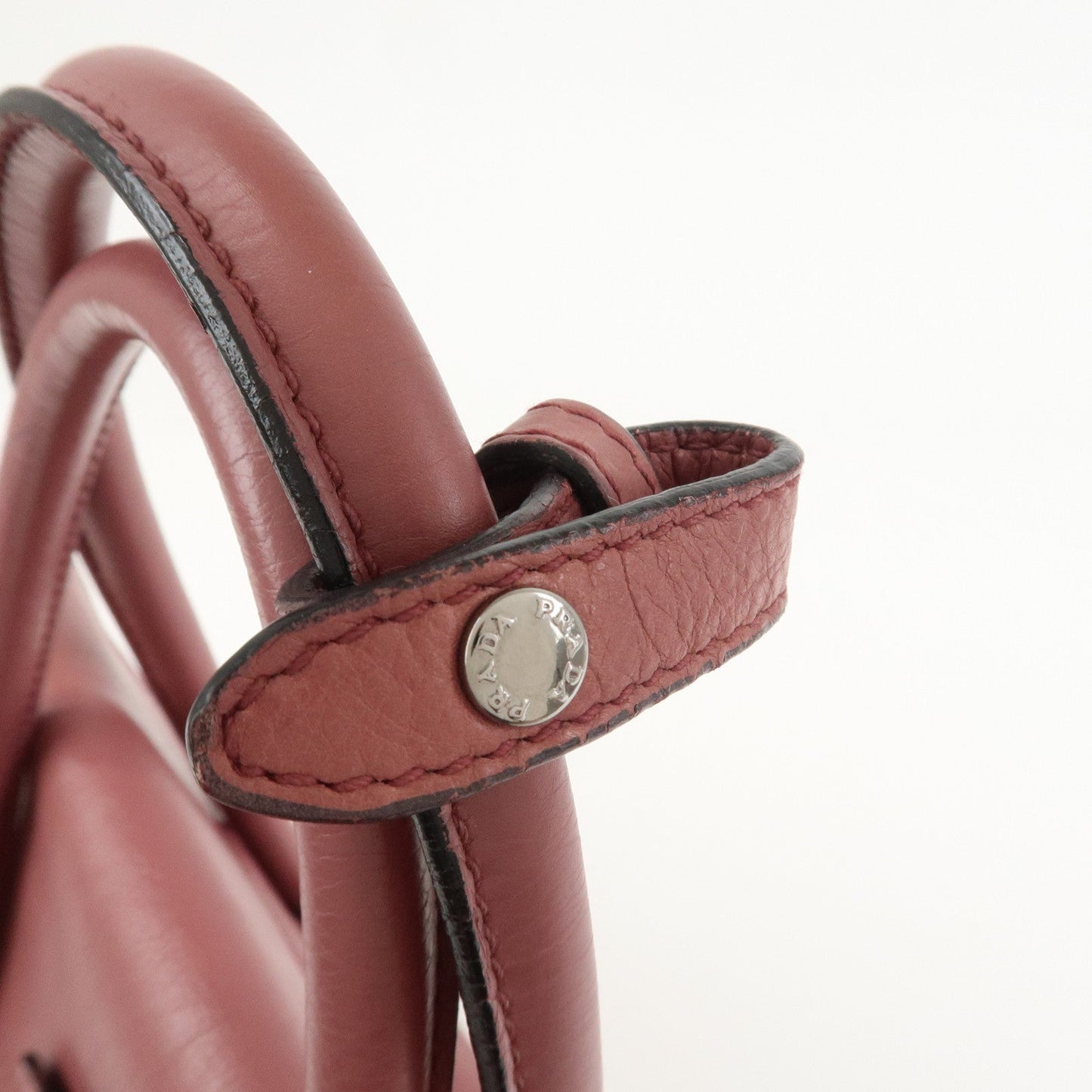 Prada Logo Leather 2Way Bag Hand Bag Shoulder Bag Pink BN2665【Pre-order】
