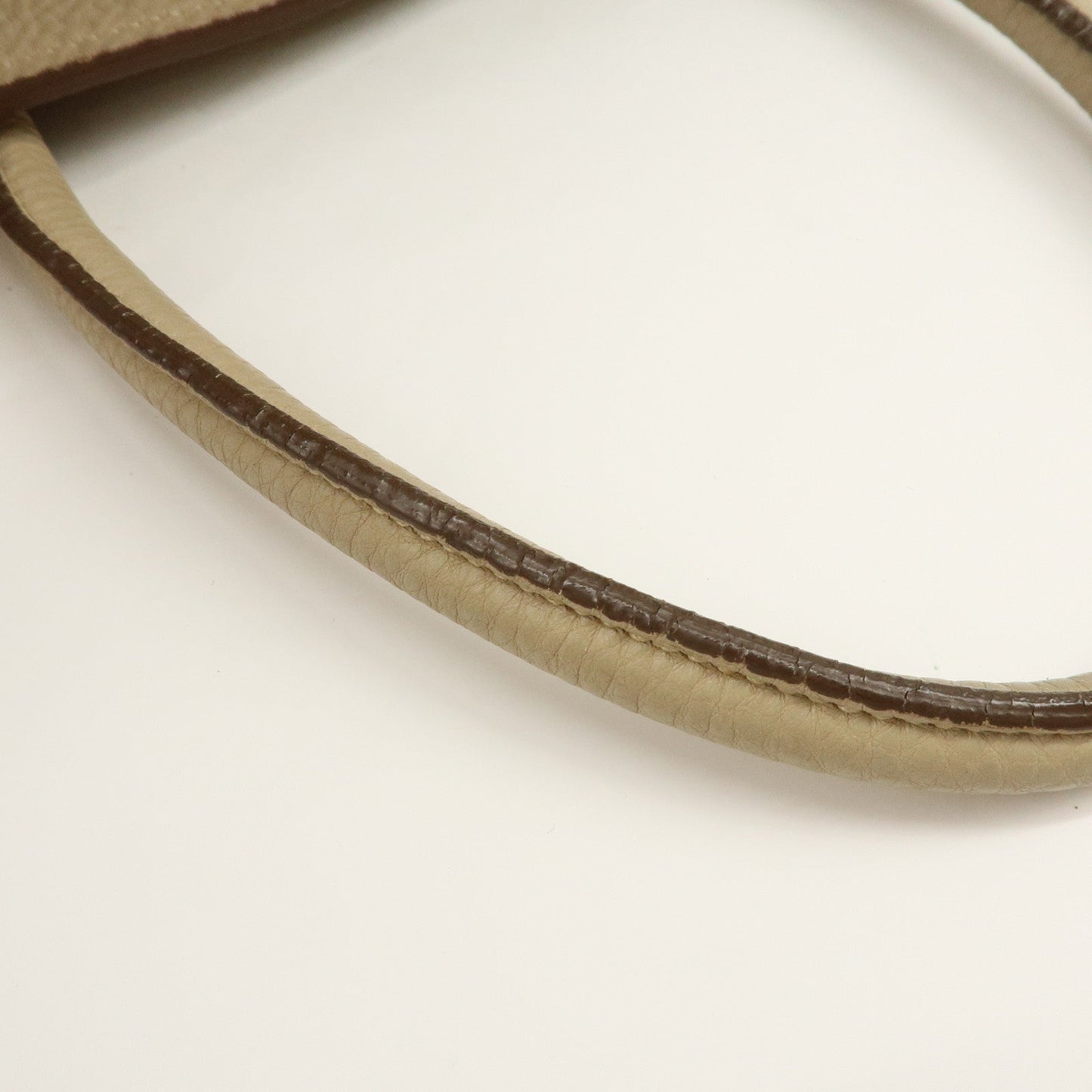 Prada Triangle Logo Leather 2Way Hand Shoulder Bag Beige BN2795【Pre-order】