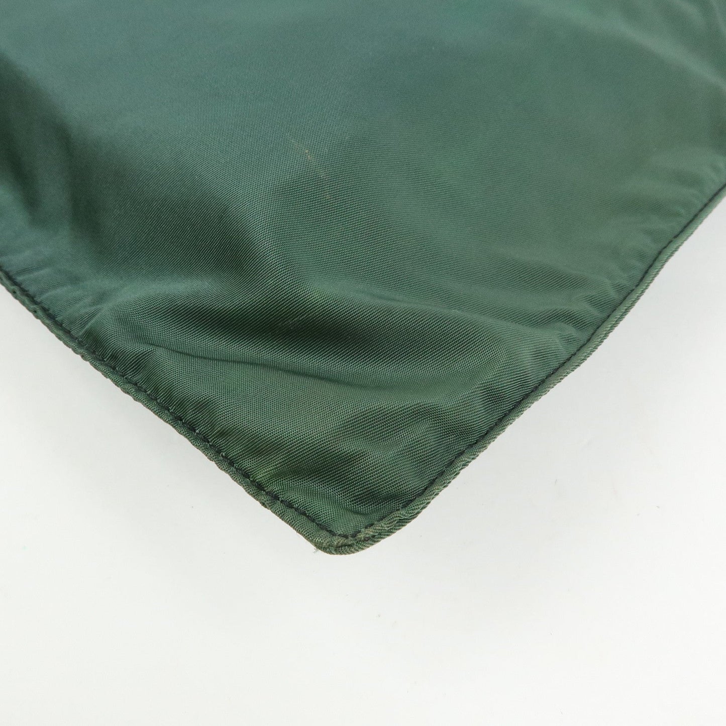 Prada Triangle Logo Nylon Leather Tote Bag Hand Bag Moss Green【Pre-order】