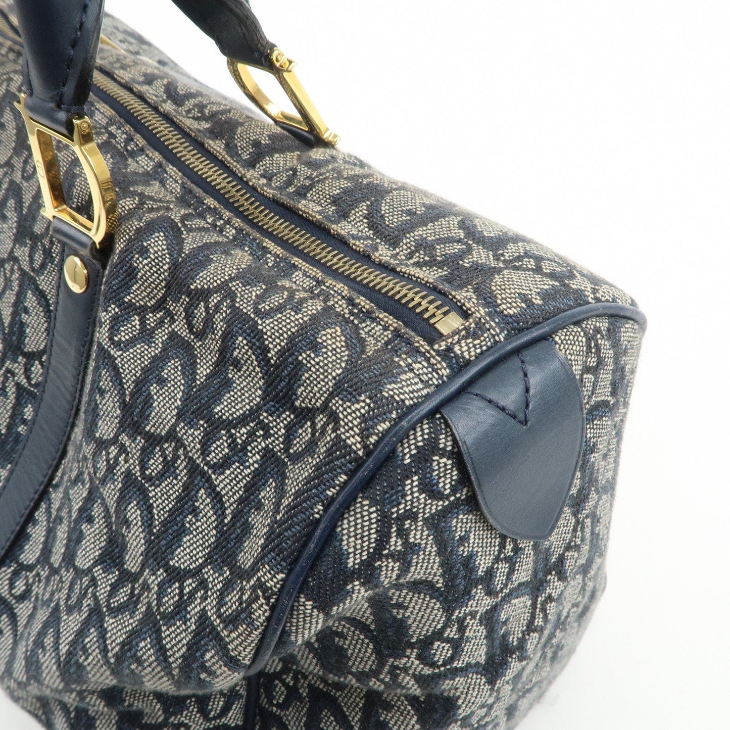 Christian Dior Trotter Jacquard Canvas Leather Boston Bag【Pre-order】