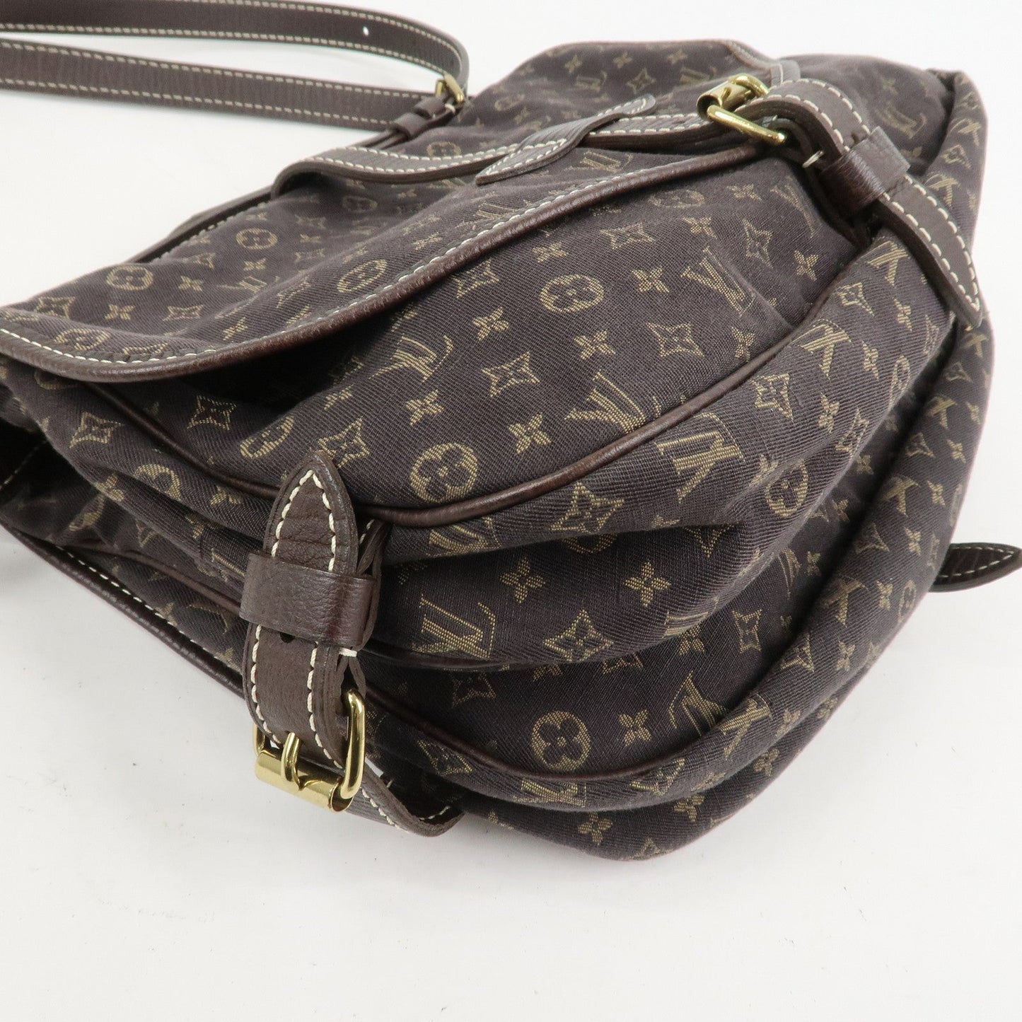 Louis Vuitton Monogram Mini Lin Saumur 30 Shoulder Bag Brown M95227【Pre-order】