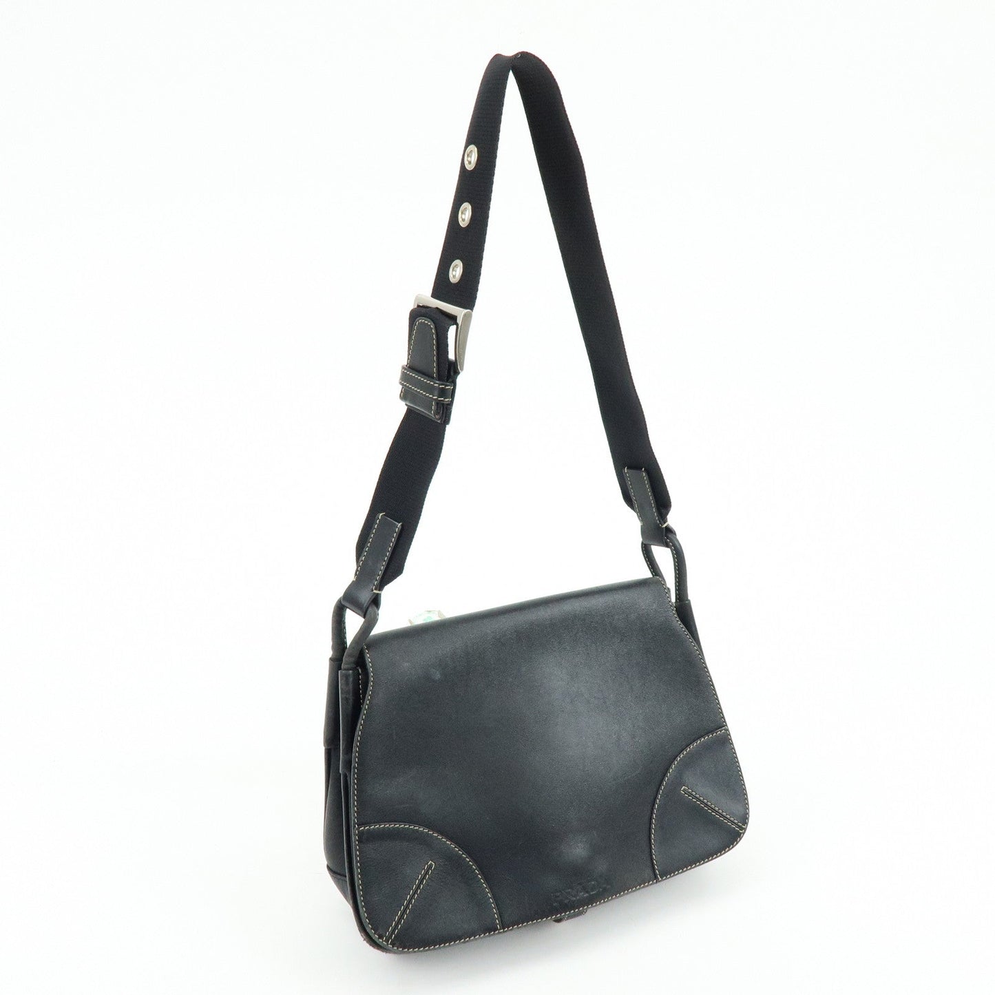 Prada Leather Shoulder Bag Hand Bag Black【Pre-order】