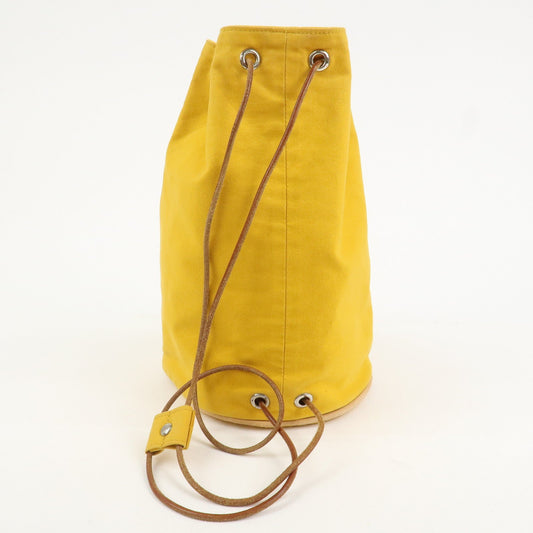 Hermes Canvas Leather Porochon Mimil PM Drawstring Backpack【Pre-order】