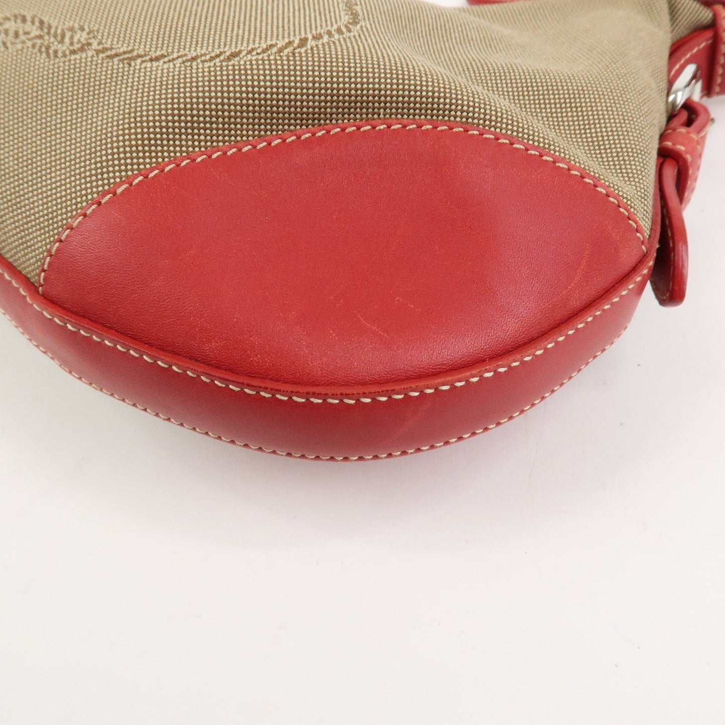 Prada Logo Jacguard Leather Shoulder Bag Light Brown Red BR3429【Pre-order】