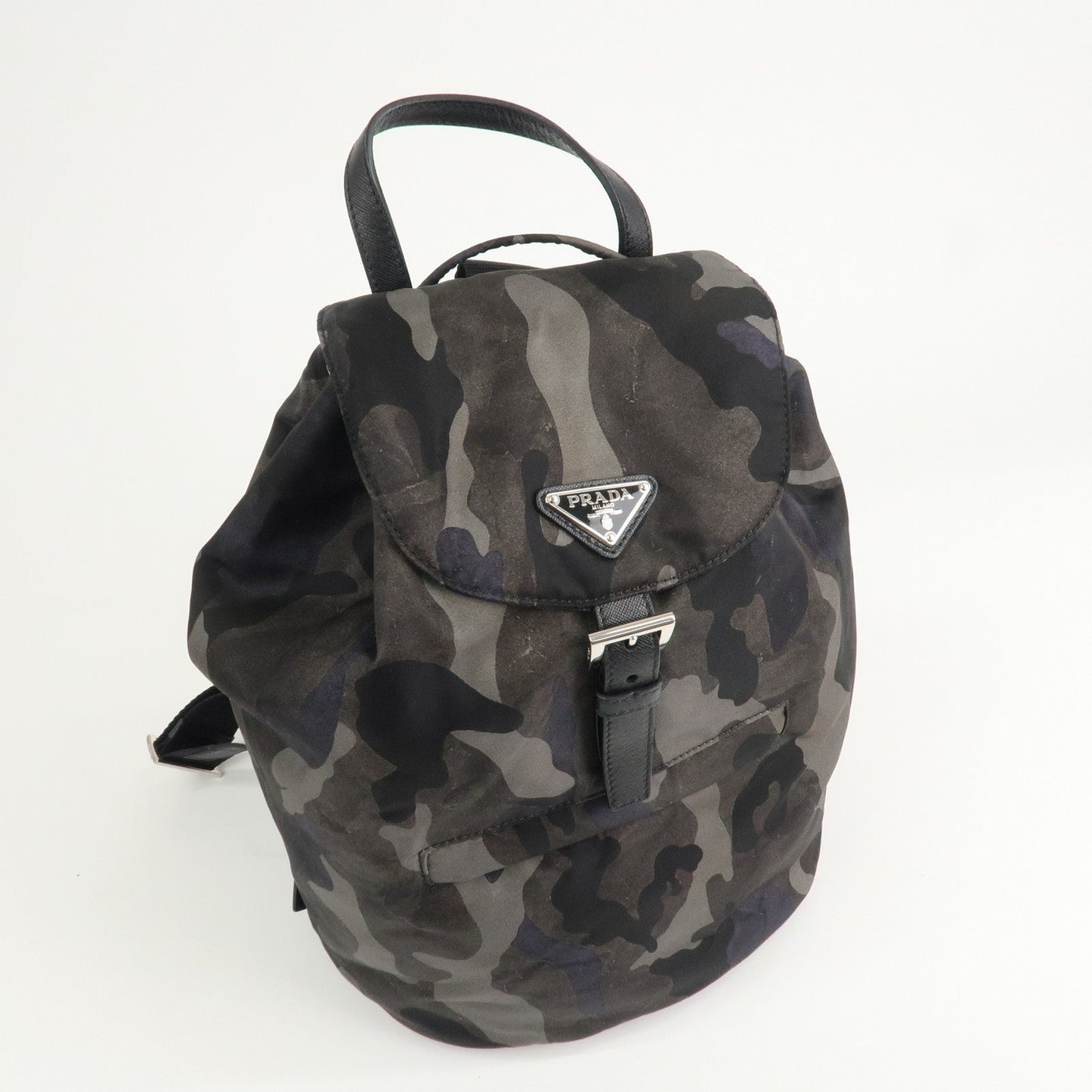 Prada Triangle Logo Nylon Camouflage Backpack Ruck Sack BZ0032【Pre-order】