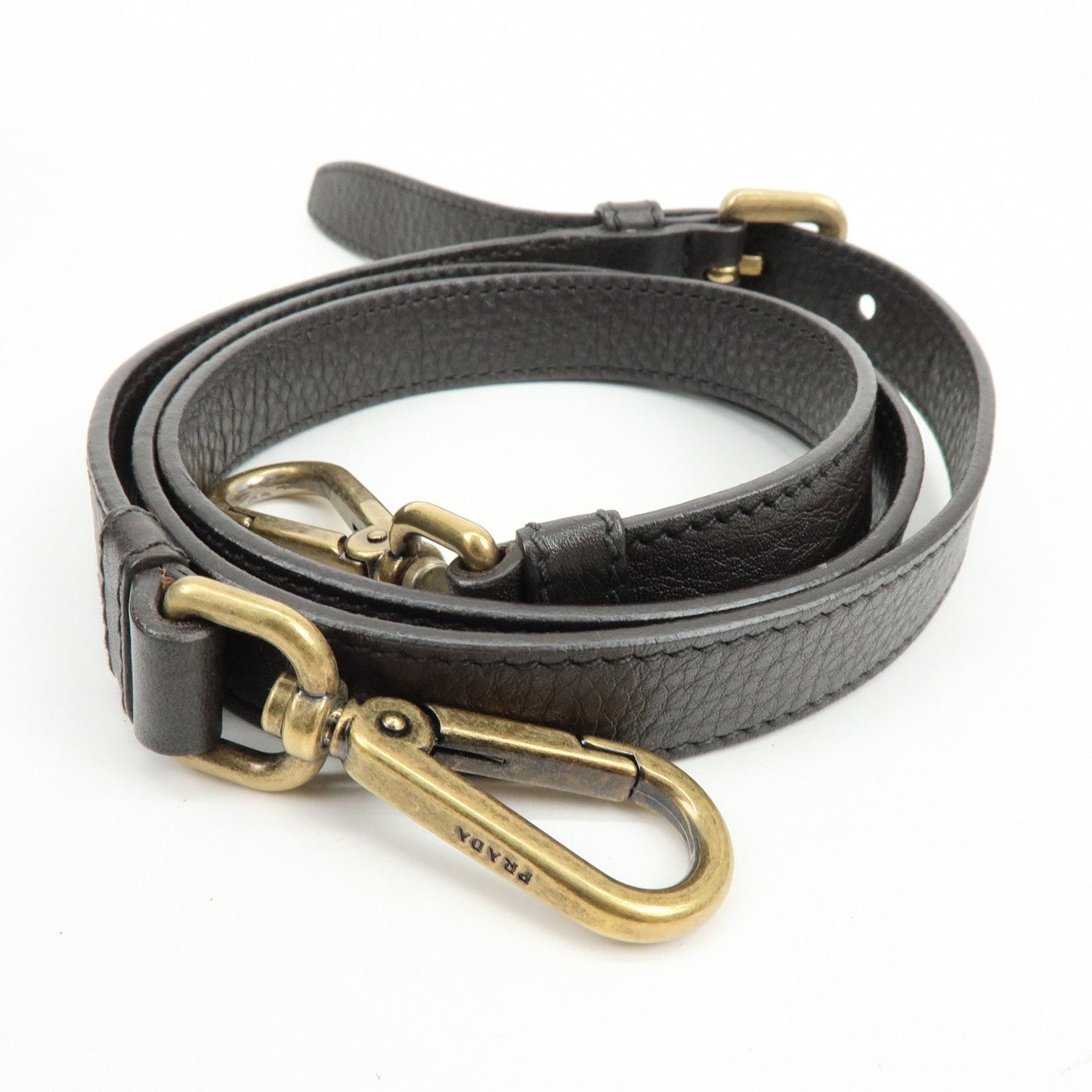 Prada Triangle Logo Nylon Leather 2Way Hand Shoulder Bag Black【Pre-order】