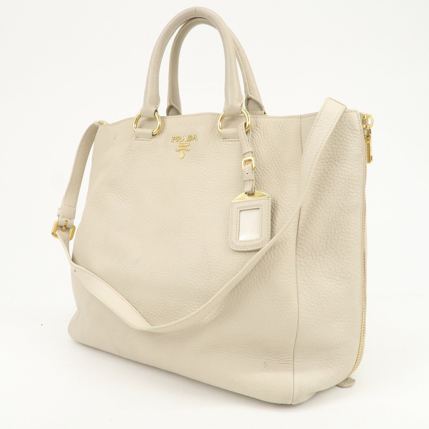 Prada Logo 2Way Bag Hand Bag Shoulder Bag Ivory【Pre-order】