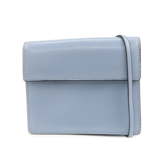 Prada Logo Leather Shoulder Bag Crossbody Bag Light Blue【Pre-order】
