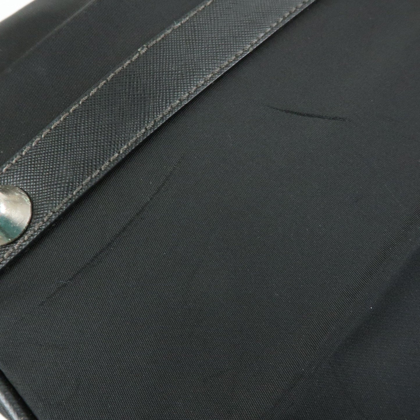 Prada Triangle Logo Nylon Leather Boston Bag Travel Bag Black【Pre-order】