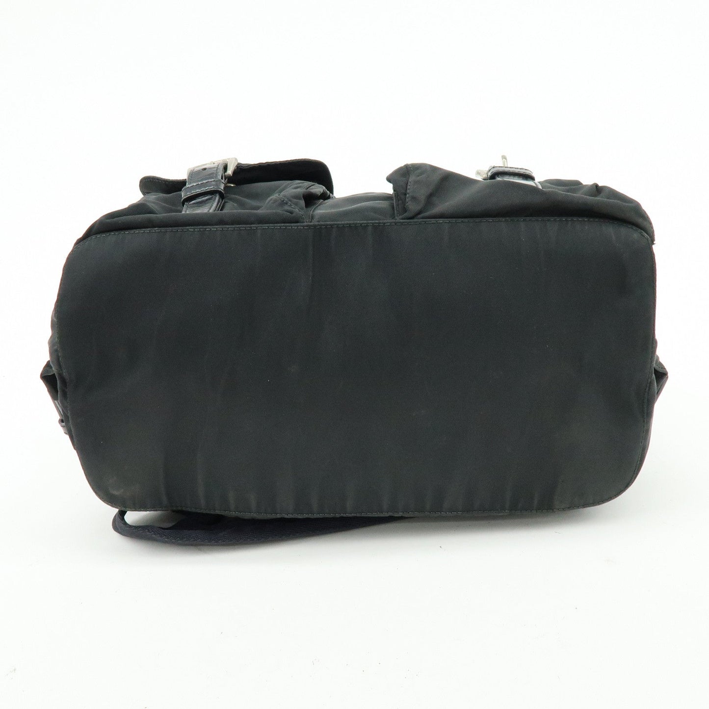 Prada Triangle Logo Nylon Leather Backpack Rucksuck Black【Pre-order】