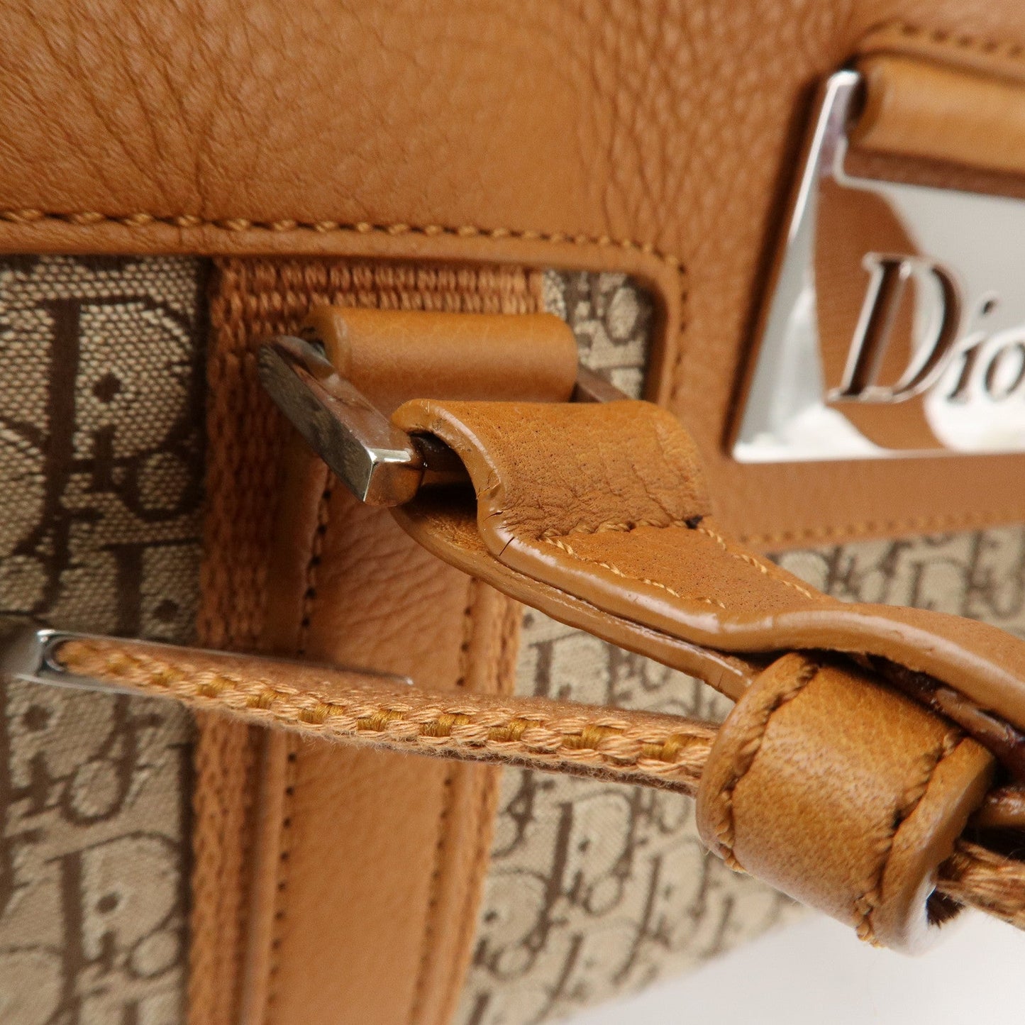 Christian Dior Trotter Canvas Leather Mini Boston Bag Hand Bag【Pre-order】