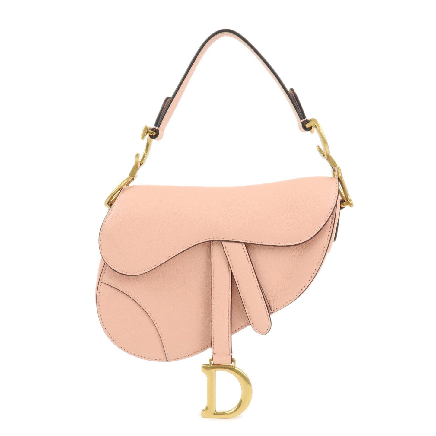 Christian Dior CD Logo Leather Saddle Bag Mini Hand Bag【Pre-order】