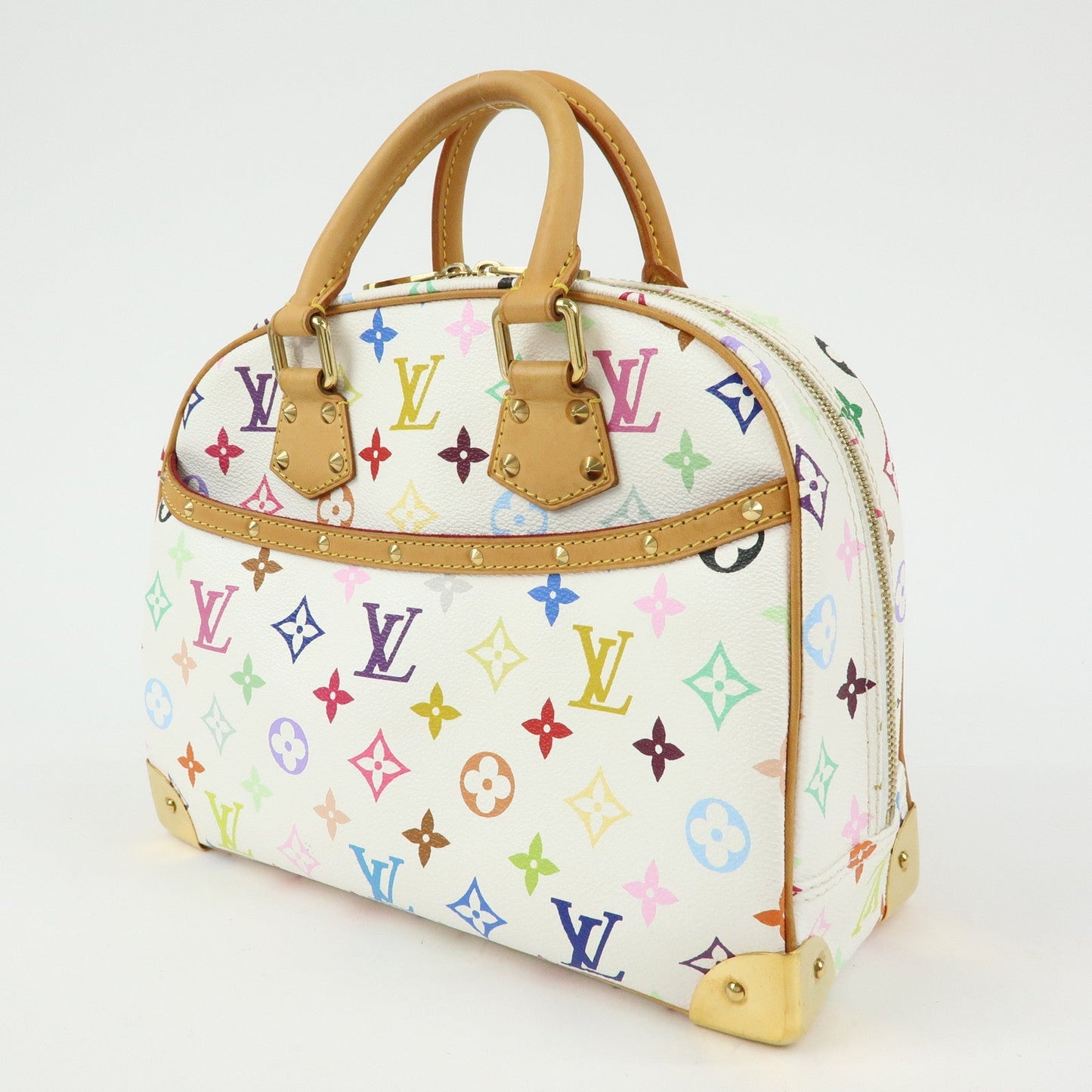 Louis Vuitton Monogram Multicolor Trouville Hand Bag Blanc M92663【Pre-order】