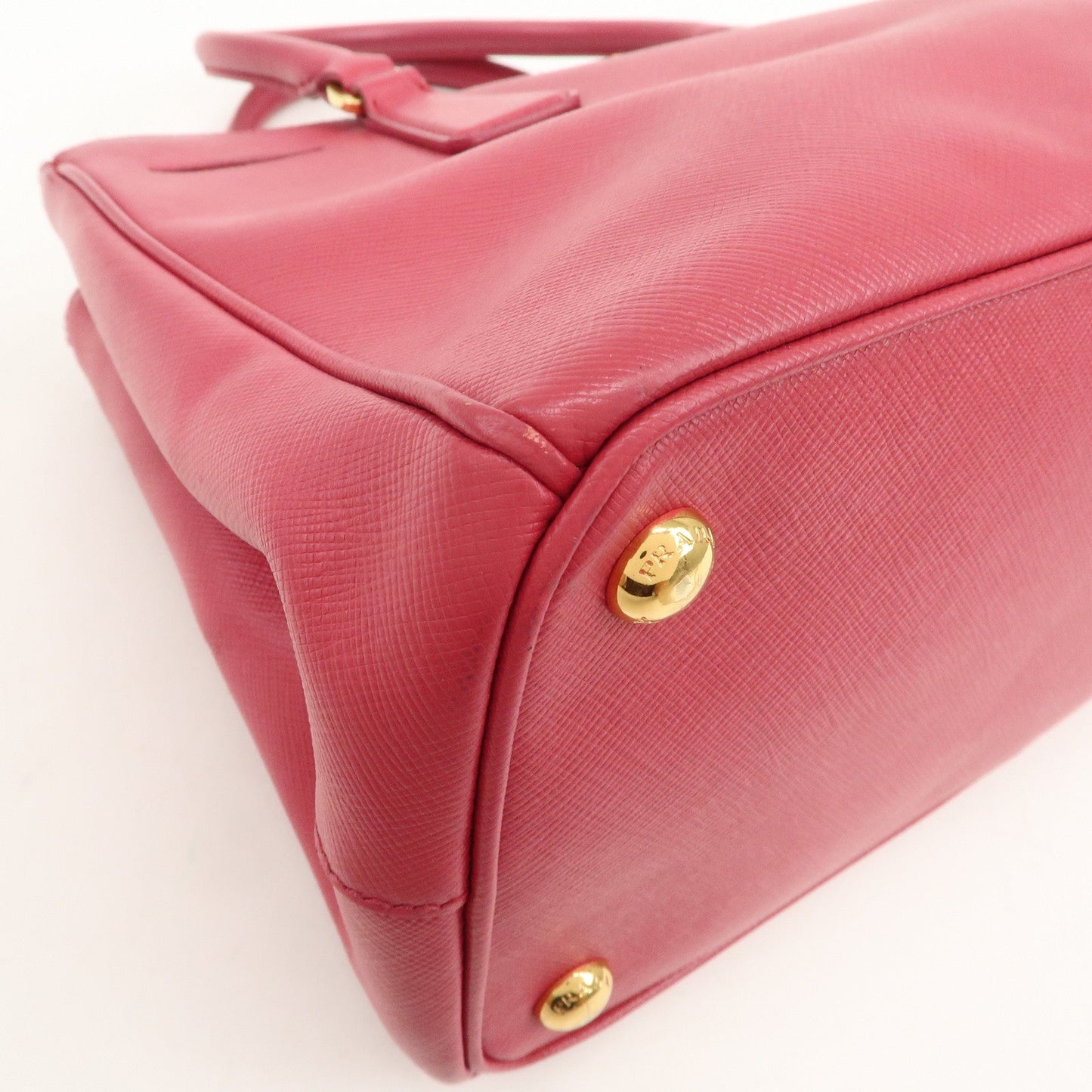 Prada Triangle Logo Saffiano Leather 2Way Bag Hand Bag Pink BN1801【Pre-order】