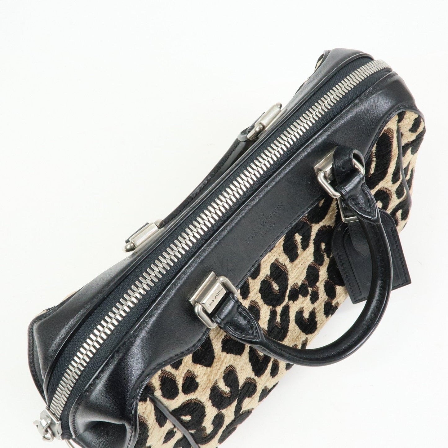Louis Vuitton Jacquard Canvas Leather Leopard Baby Hand Bag M94257【Pre-order】