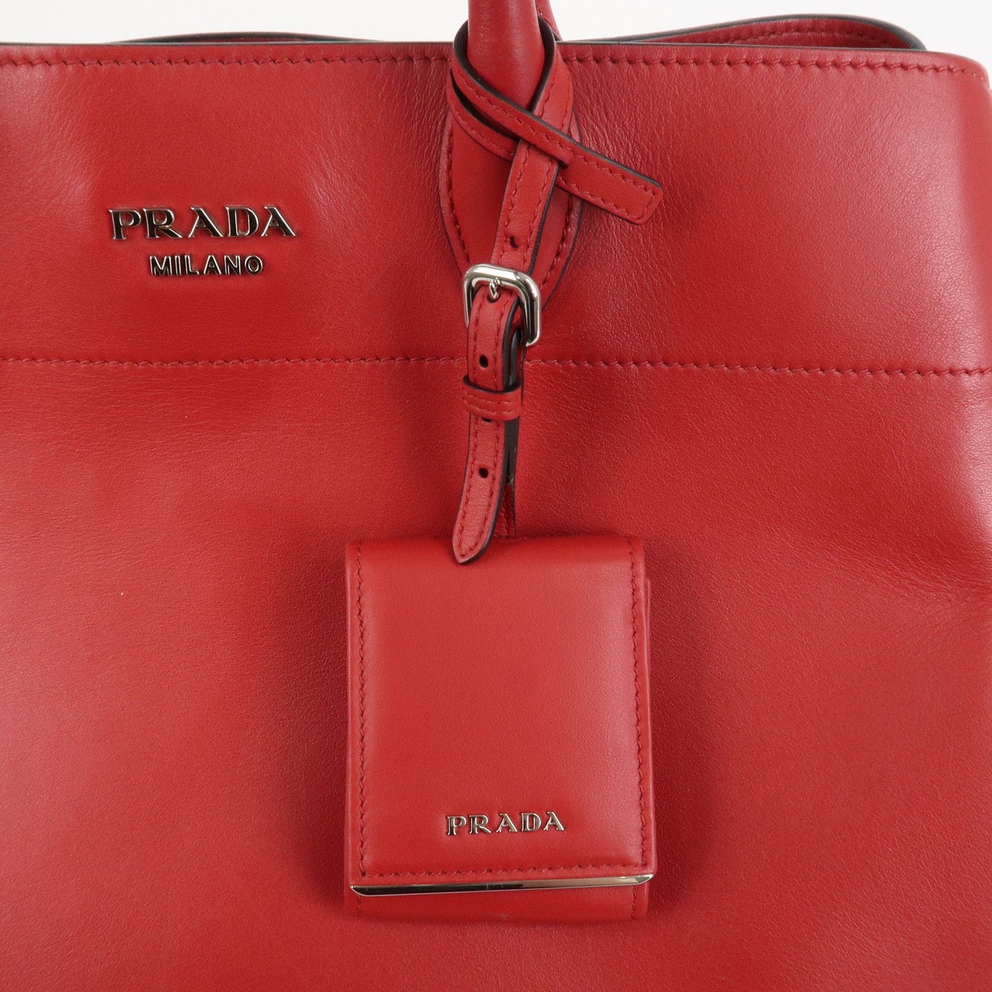 Prada Logo Leather 2Way Bag Tote Bag Hand Bag Shoulder Bag 1BG041【Pre-order】