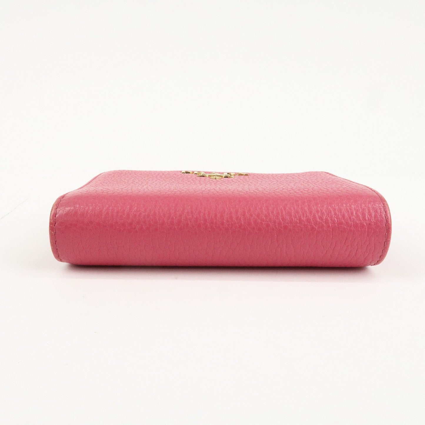 Prada Logo Leather Bi-Fold Wallet Small Wallet Pink 1ML018 Used【Pre-order】