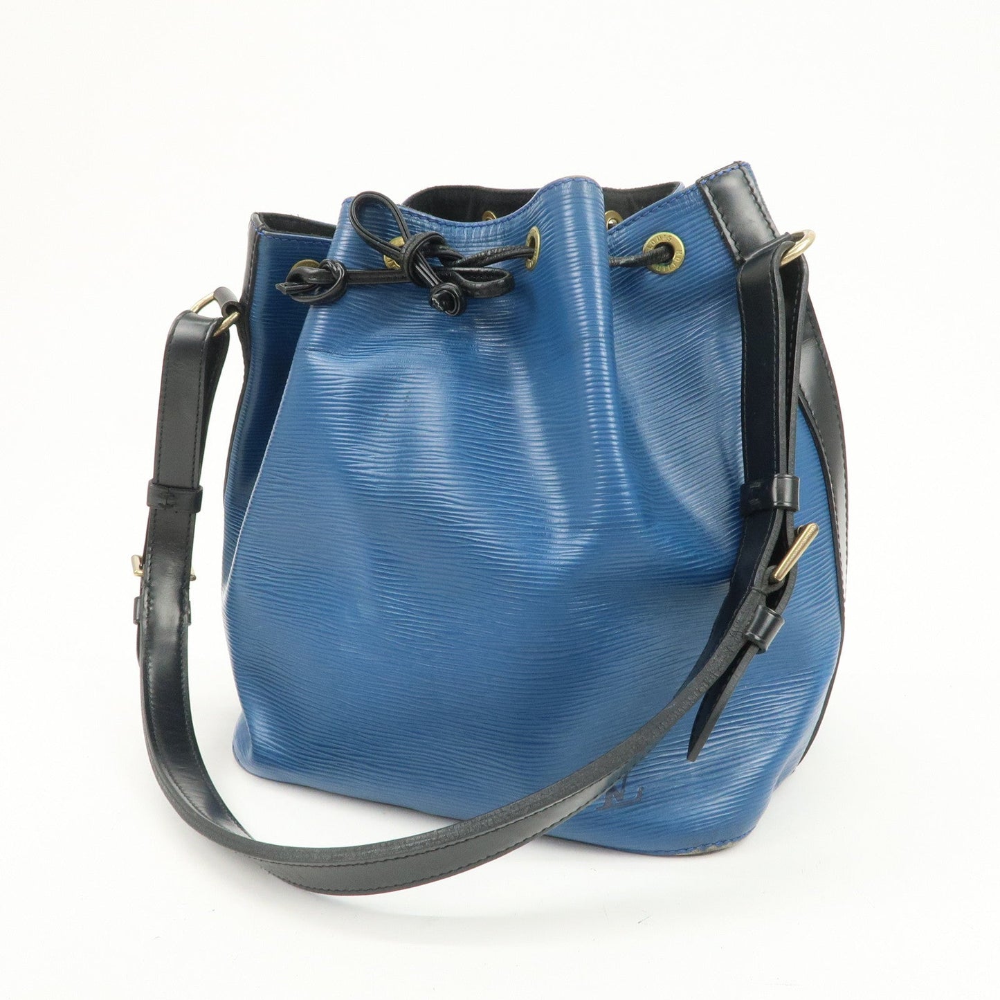 Louis Vuitton Epi Petit Noe Bi-color Shoulder Bag Noir Blue M44152【Pre-order】