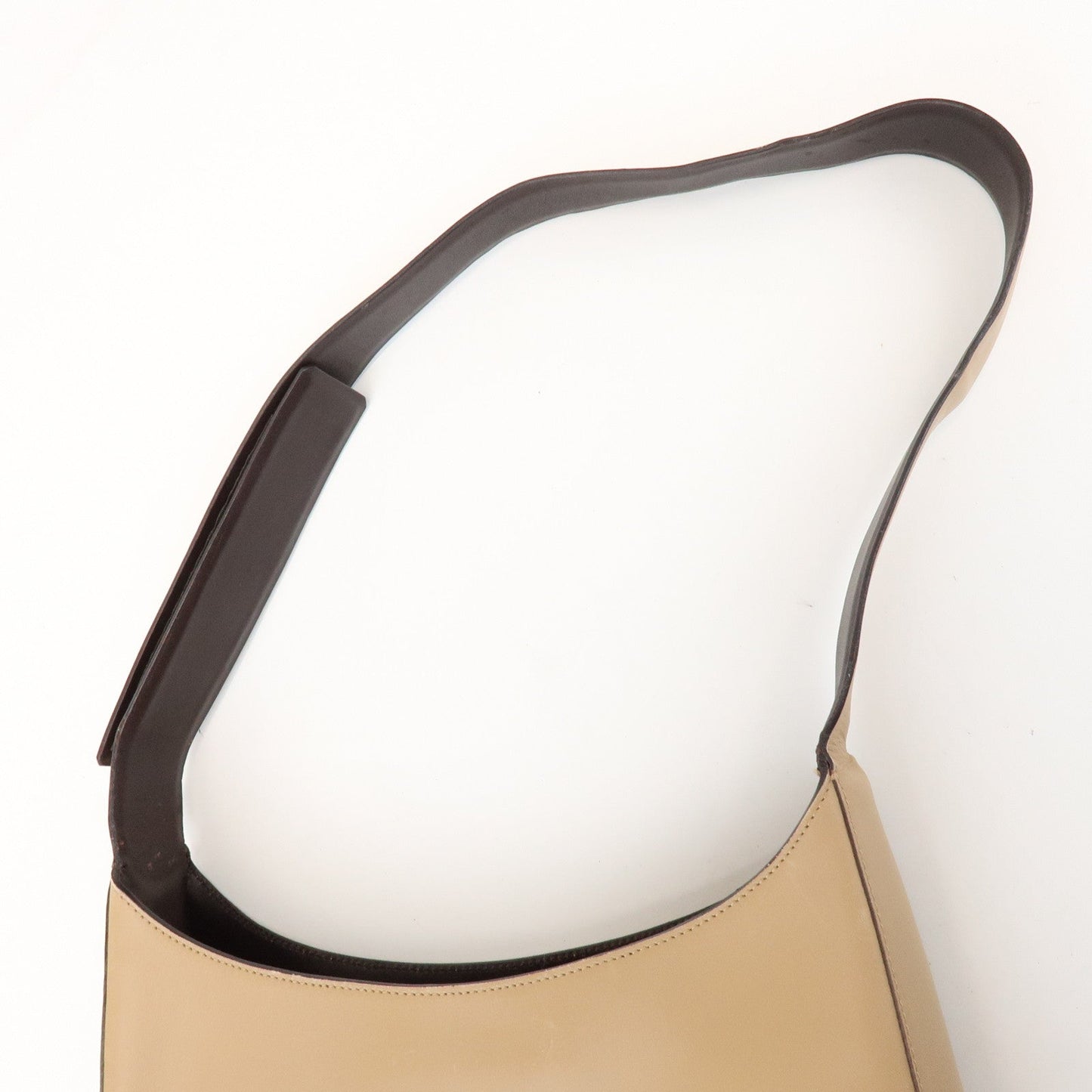 Prada Logo Leather Shoulder Bag Hand Bag Beige【Pre-order】
