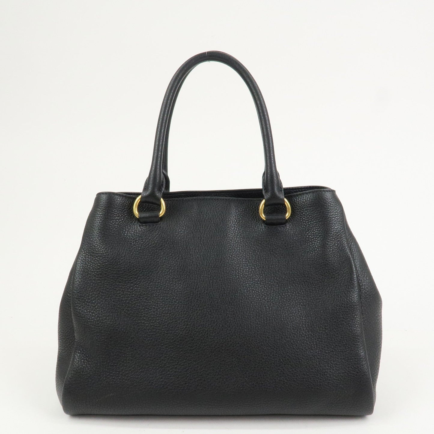 Prada Logo Leather 2Way Bag Shoulder Bag Hand Bag Black 1BG044【Pre-order】