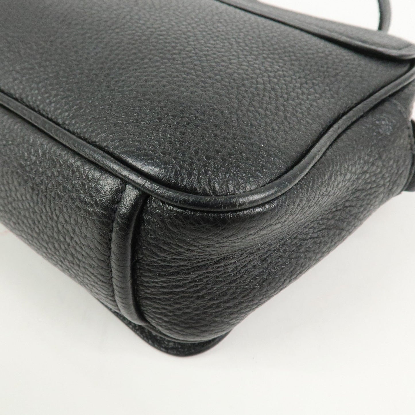 Pradq Logo Leather Shoulder Bag Black 1BD163【Pre-order】