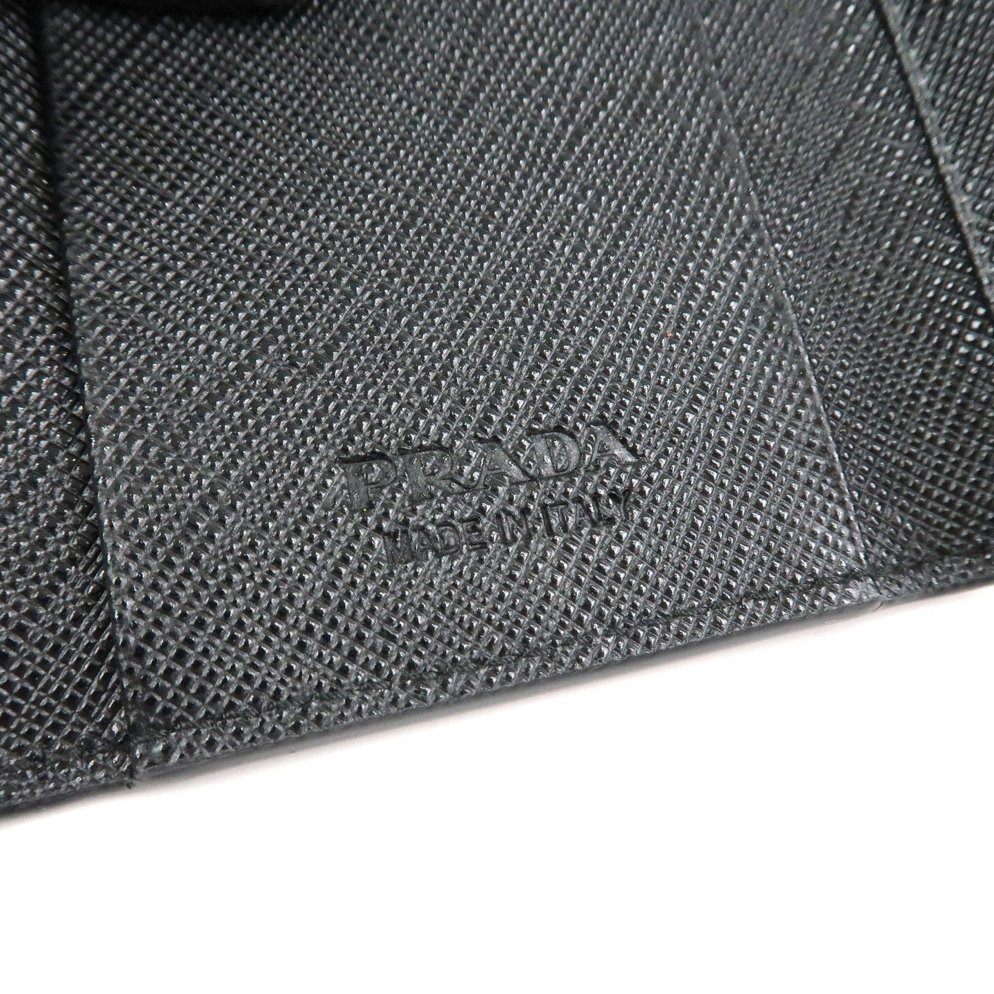 Prada Logo Saffiano Leather 6 Rings Key Case Black 2PG222【Pre-order】