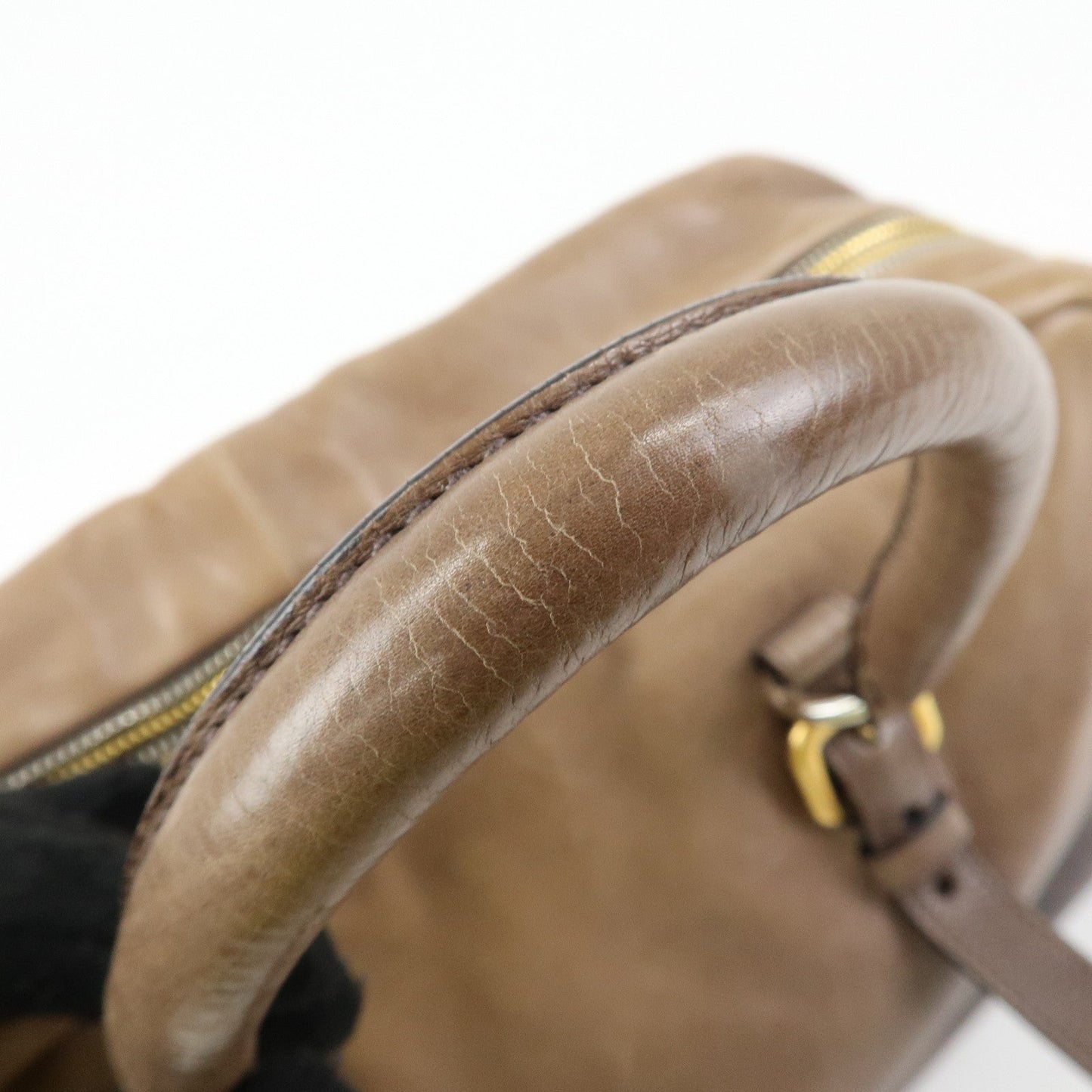 Prada Logo Leather 2Way Bag Hand Bag Shoulder Bag Brown BL0472【Pre-order】