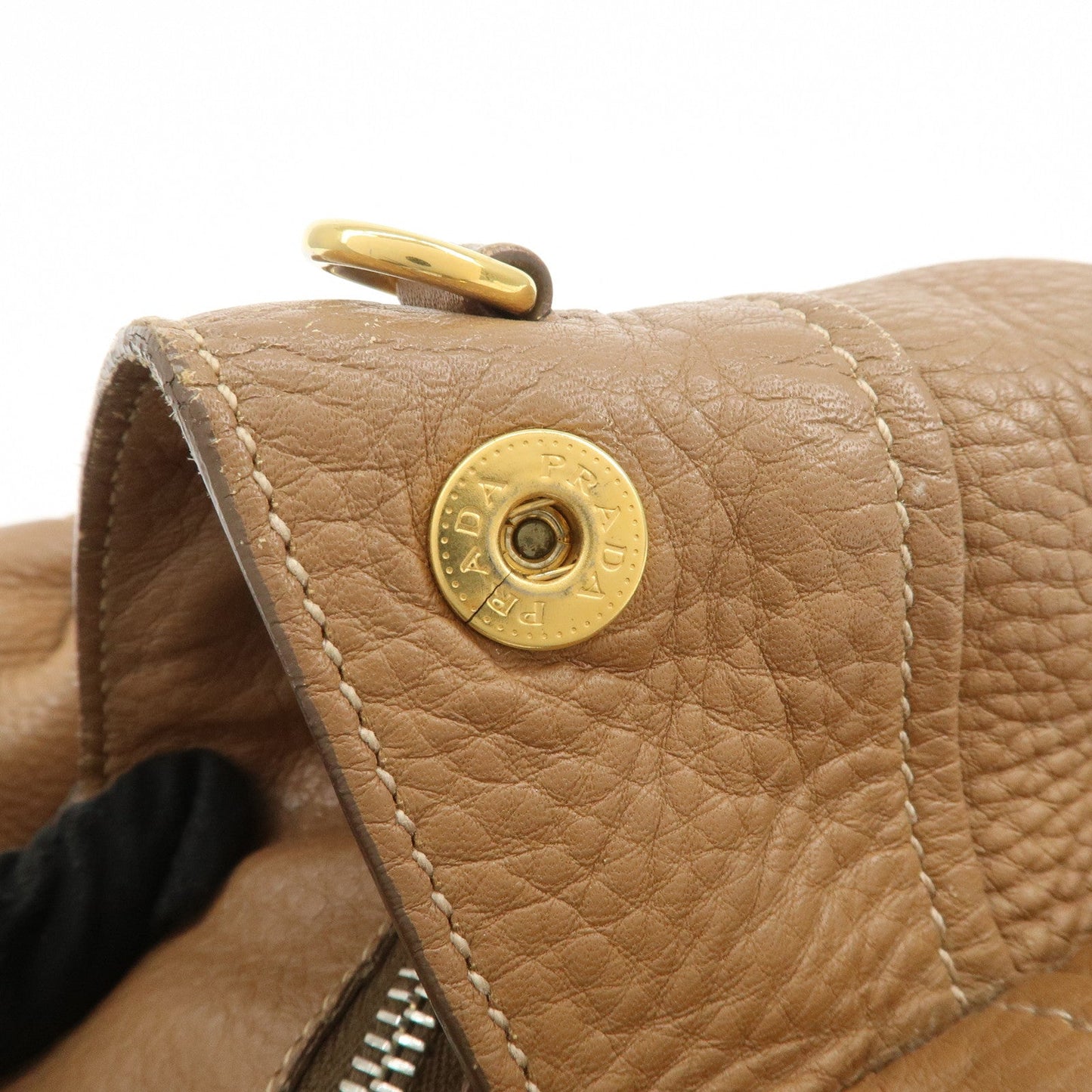 Prada Calf Leather 2Way Bag Hand Bag Shoulder Bag Brown【Pre-order】