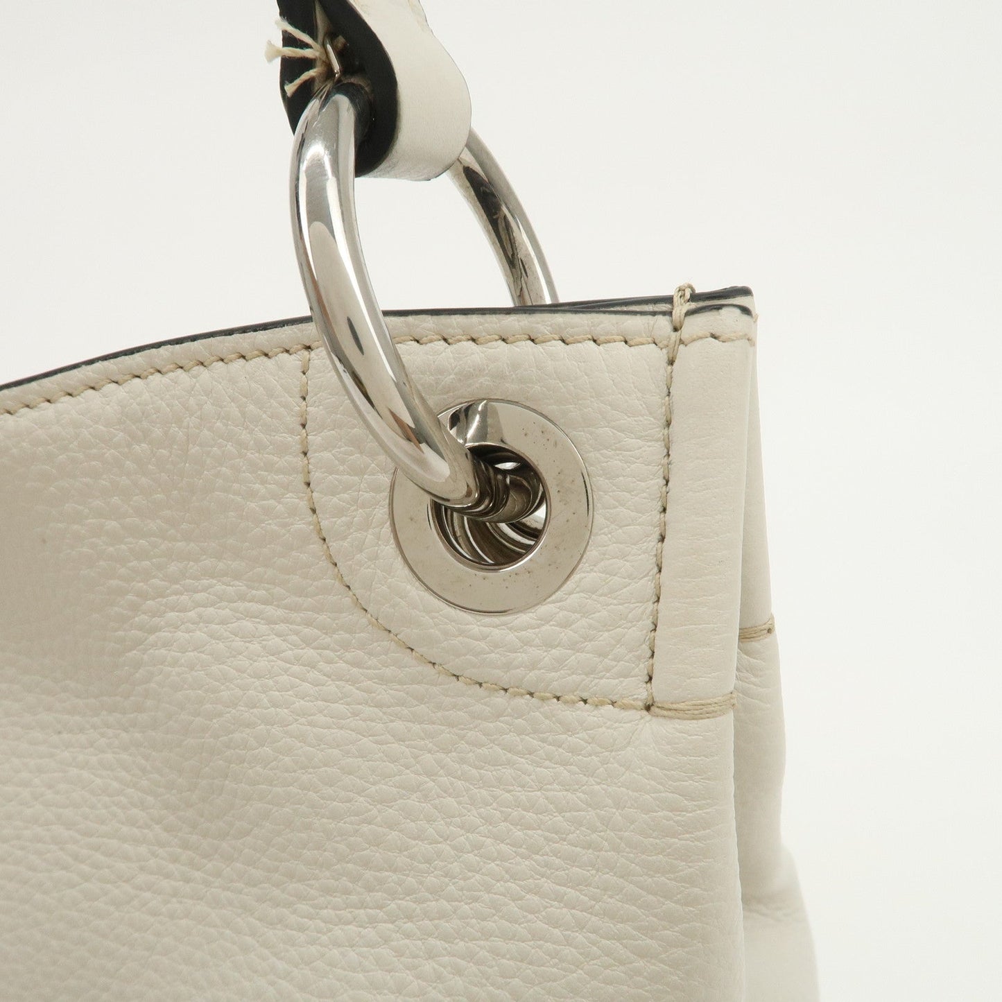 Prada Triangle Logo Leather Shoulder Bag White BR5124【Pre-order】