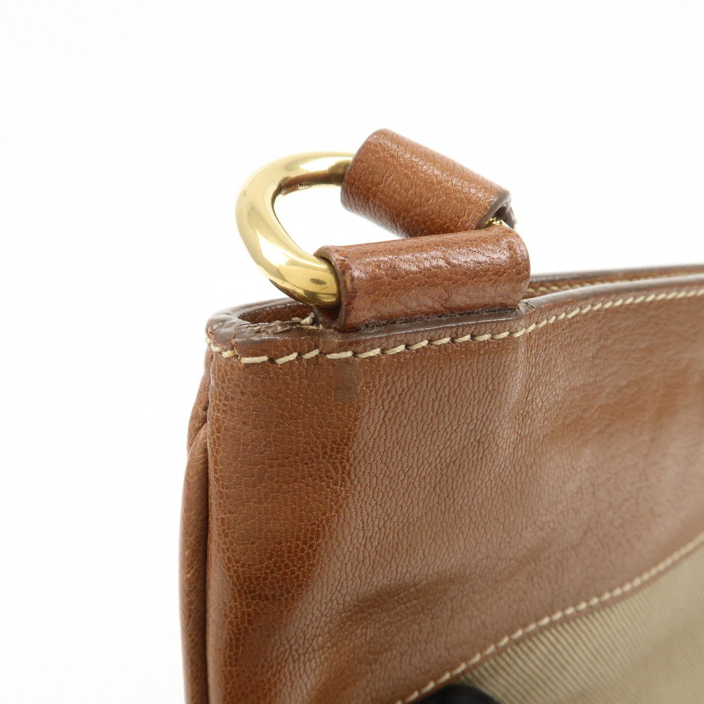 Prada Logo Jacquard Leather Shoulder Bag Crossbody Bag Beige Brown【Pre-order】
