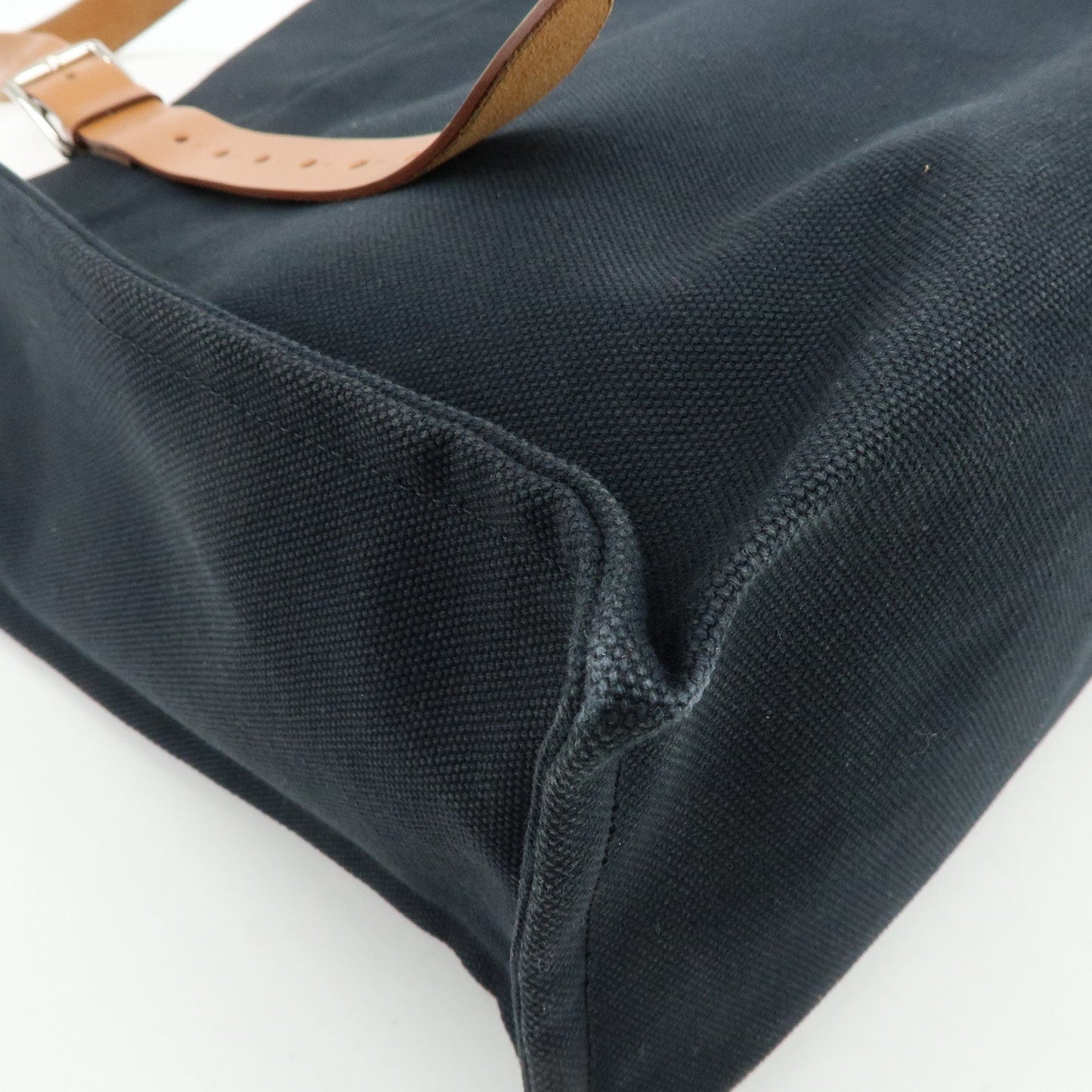 Hermes Étrivière 41 Veau Tadelakt Toile Goéland Canvas Tote Bag【Pre-order】
