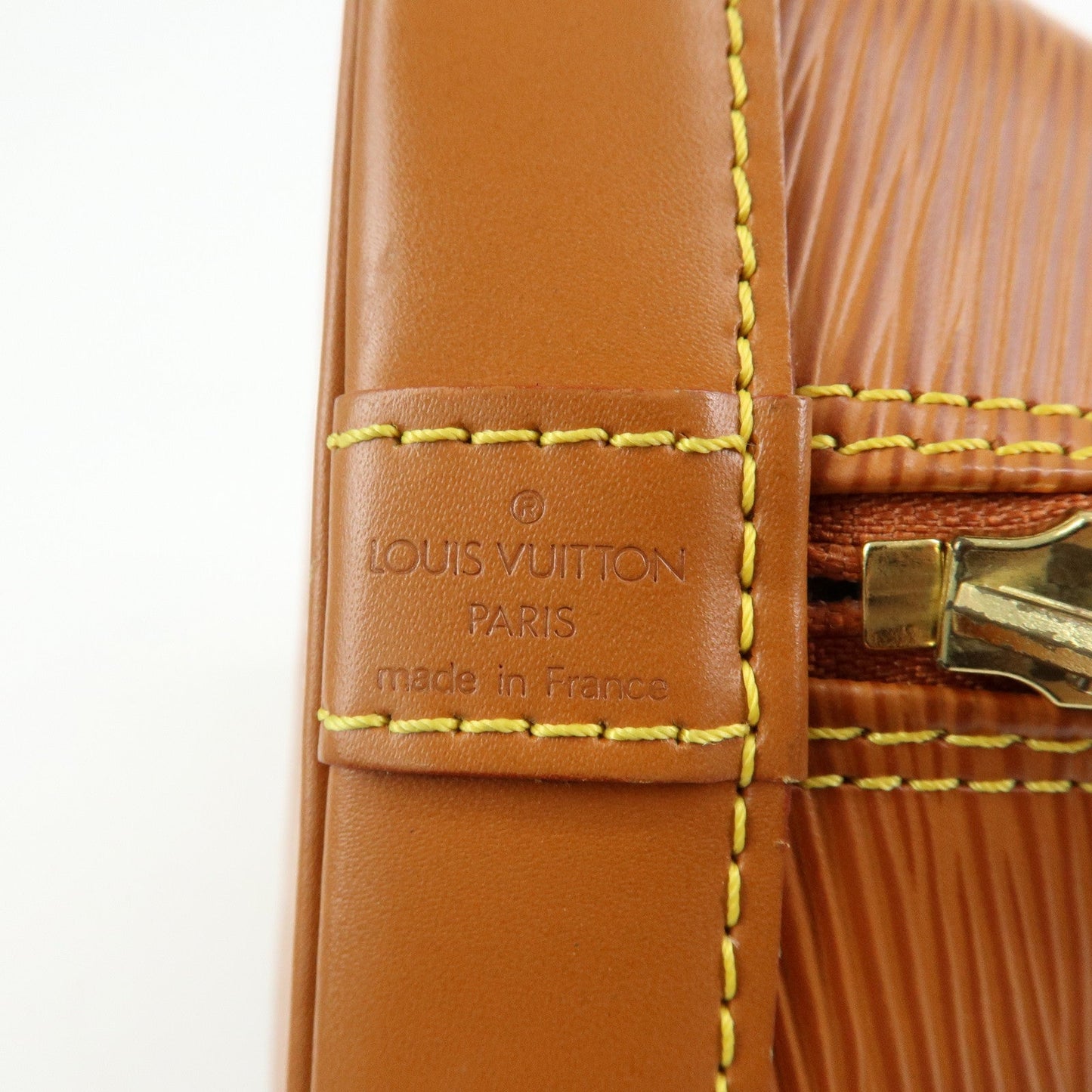 Louis Vuitton Epi Alma PM Lether Hand Bag Zipang Gold M52148【Pre-order】