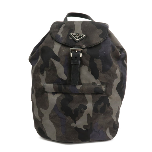 Prada Triangle Logo Nylon Camouflage Backpack Ruck Sack BZ0032【Pre-order】