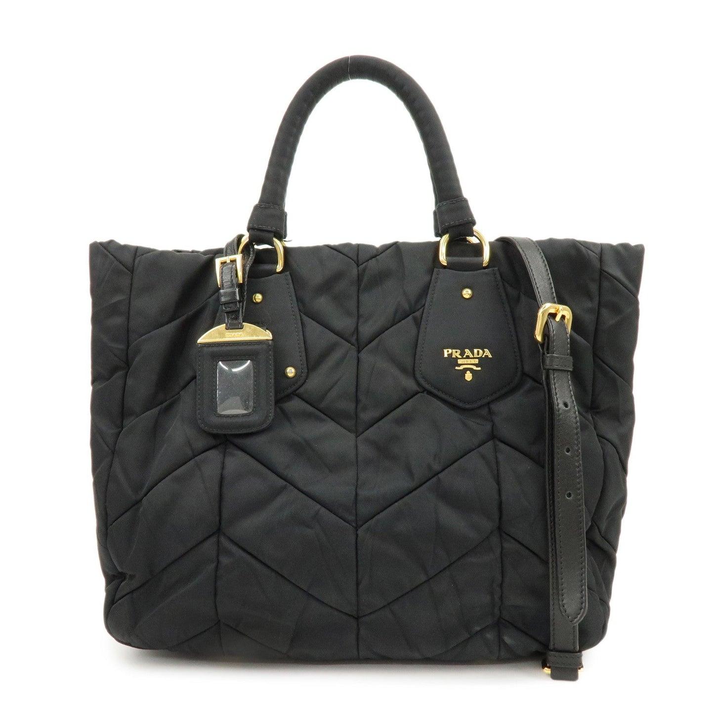 Prada Nylon 2Way Bag Hand Bag Shoulder Bag Black BN1593【Pre-order】