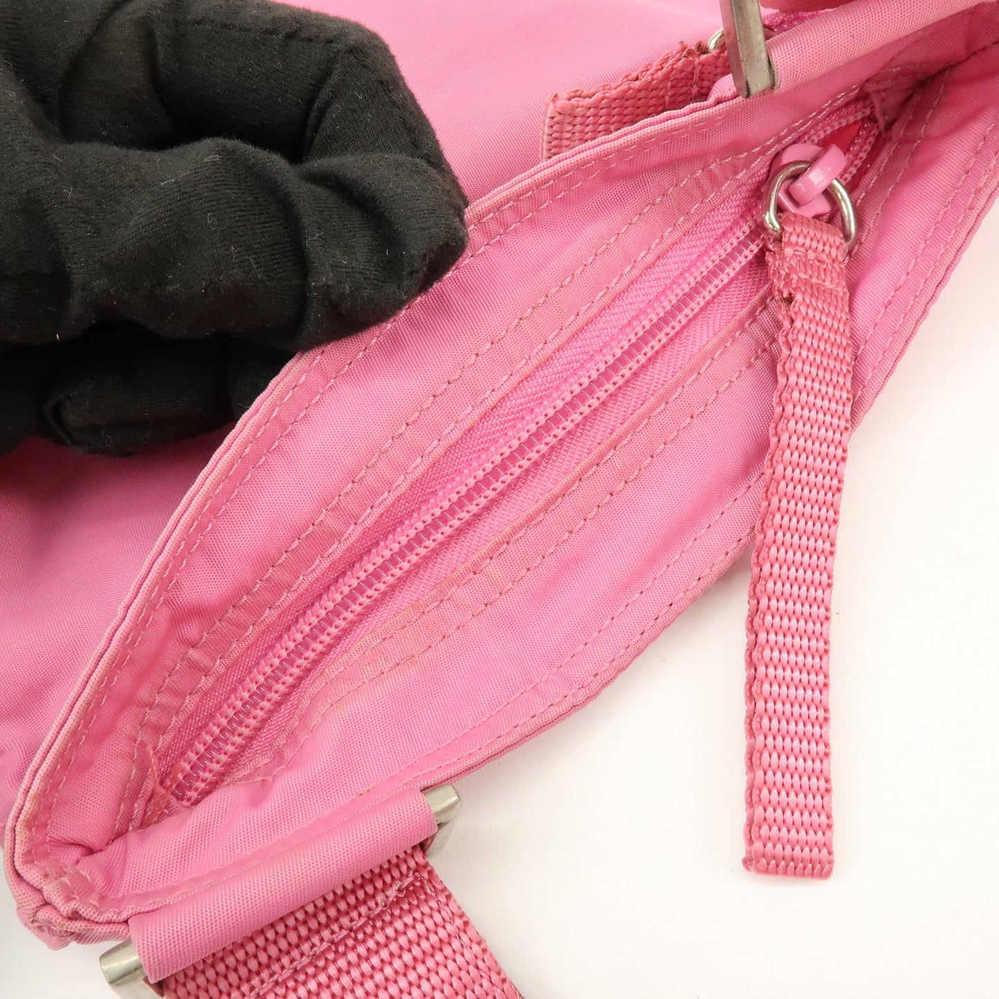 Prada Triangle Logo Nylon Shoulder Bag Crossbody Bag Pink【Pre-order】