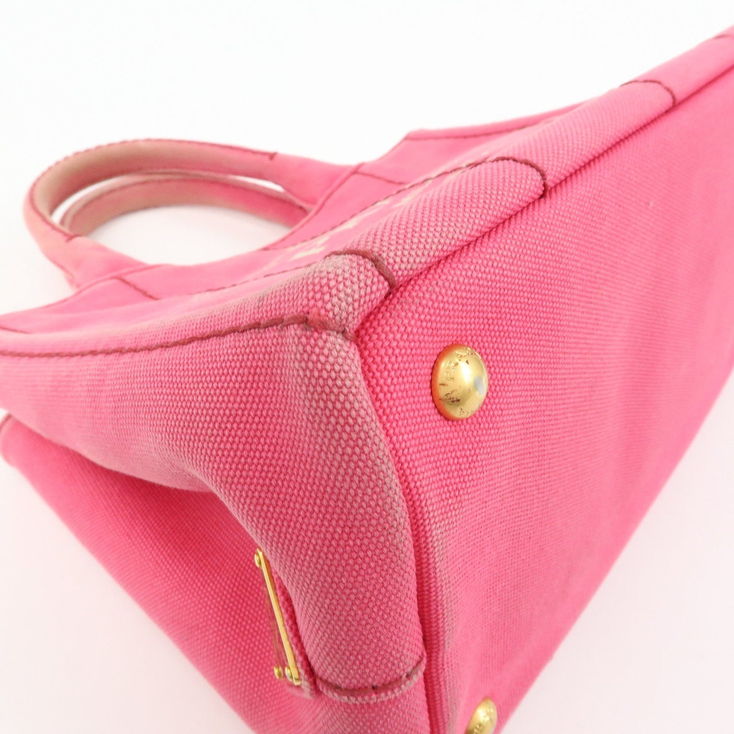 Prada Canapa Mini Canvas 2Way Bag Hand Bag Pink 1BG439【Pre-order】