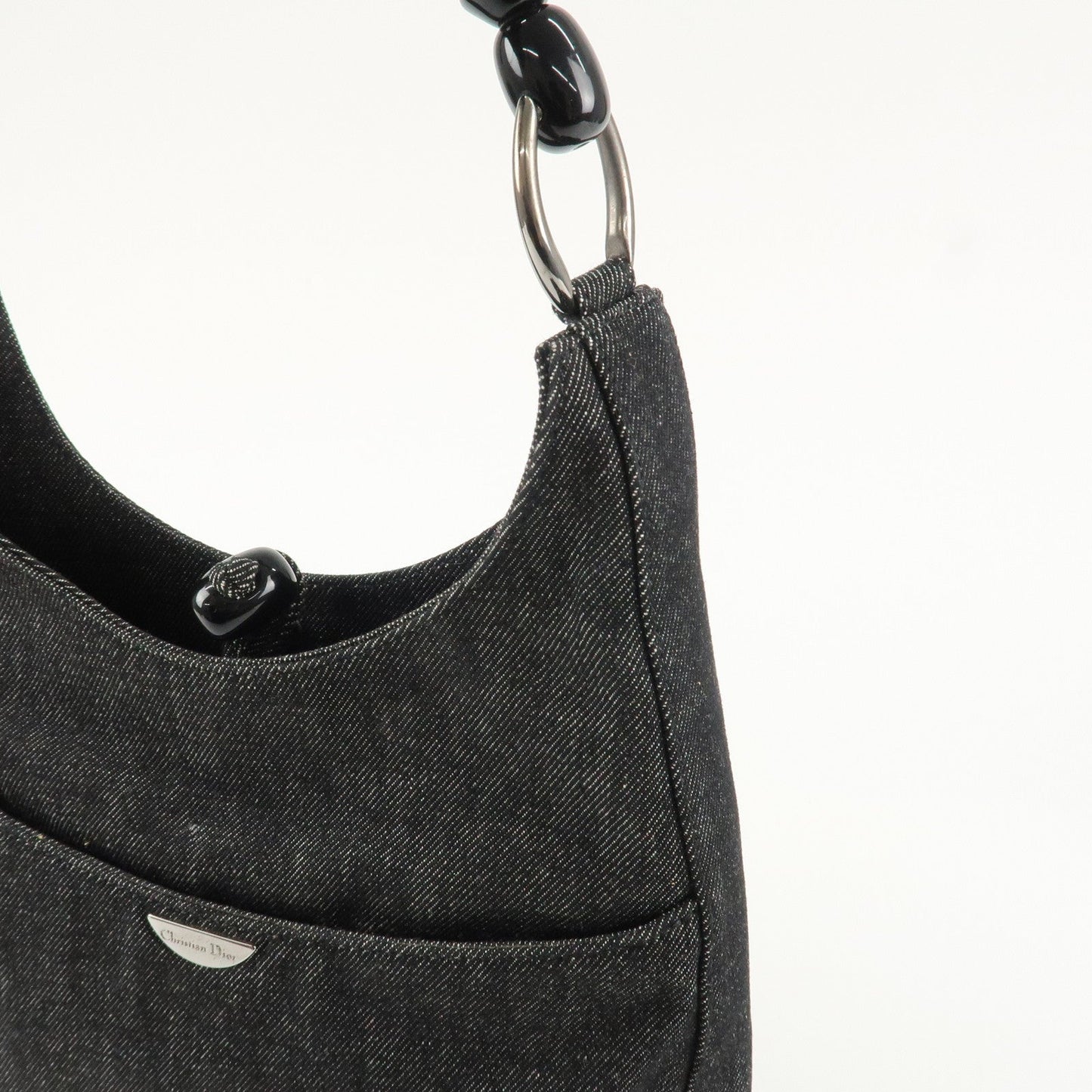 Christian Dior Maris Pearl Denim Shoulder Bag Hand Bag【Pre-order】