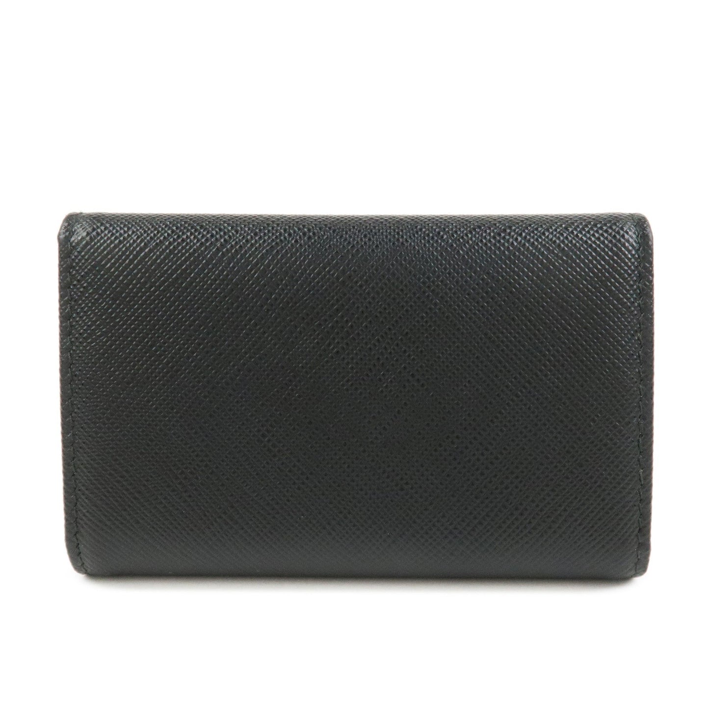Prada Saffiano Leather 4 Ring Key Case Key Chain Black【Pre-order】