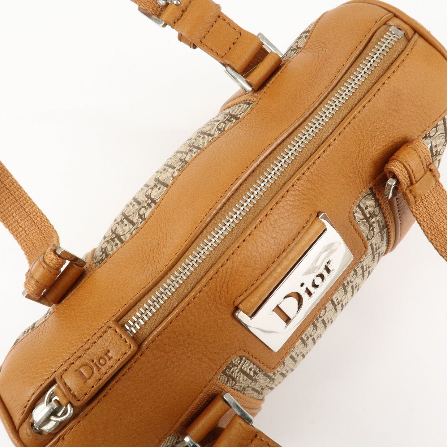 Christian Dior Trotter Canvas Leather Mini Boston Bag Hand Bag【Pre-order】