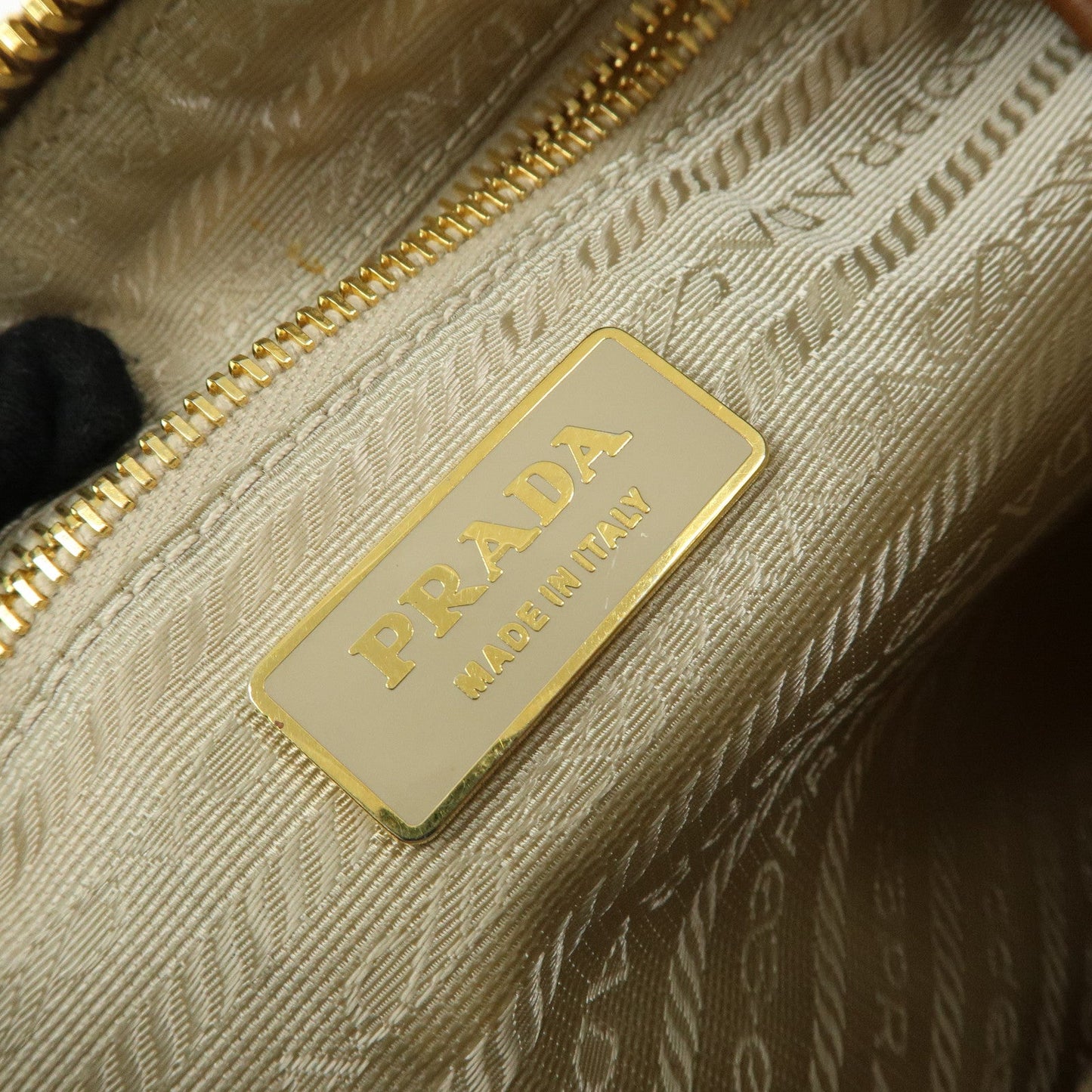 Prada Triangle Logo Nylon Leather Shoulder Bag Crossbody Bag Beige【Pre-order】