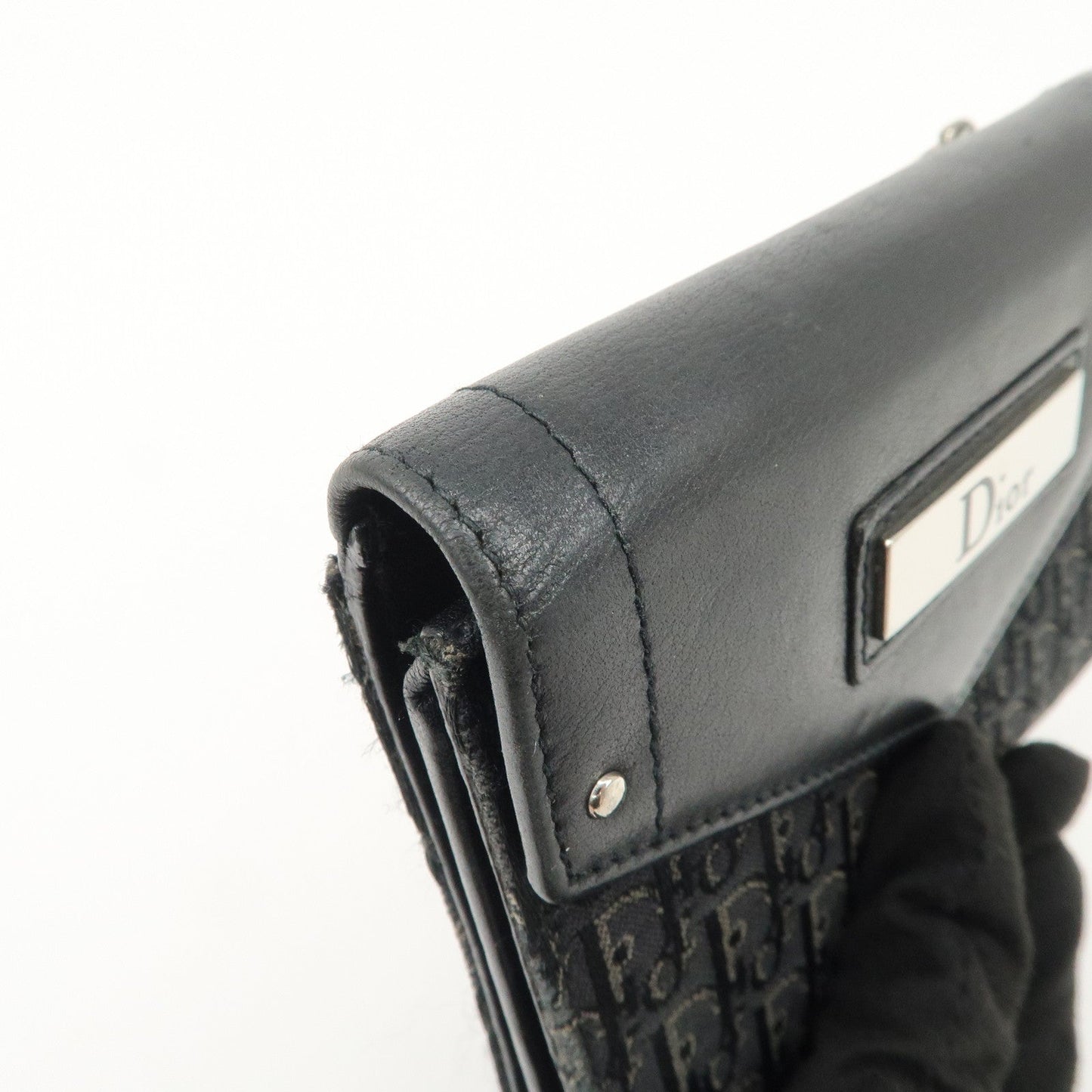 Christian Dior Trotter Leather Canvas Tri-Hold Wallet【Pre-order】