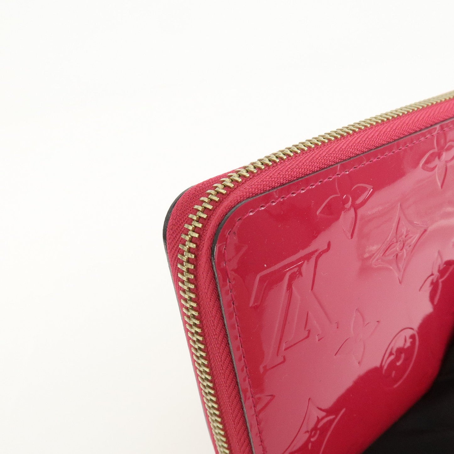 Louis Vuitton Monogram Vernis Round Zippy Wallet Rose Indien M91597【Pre-order】