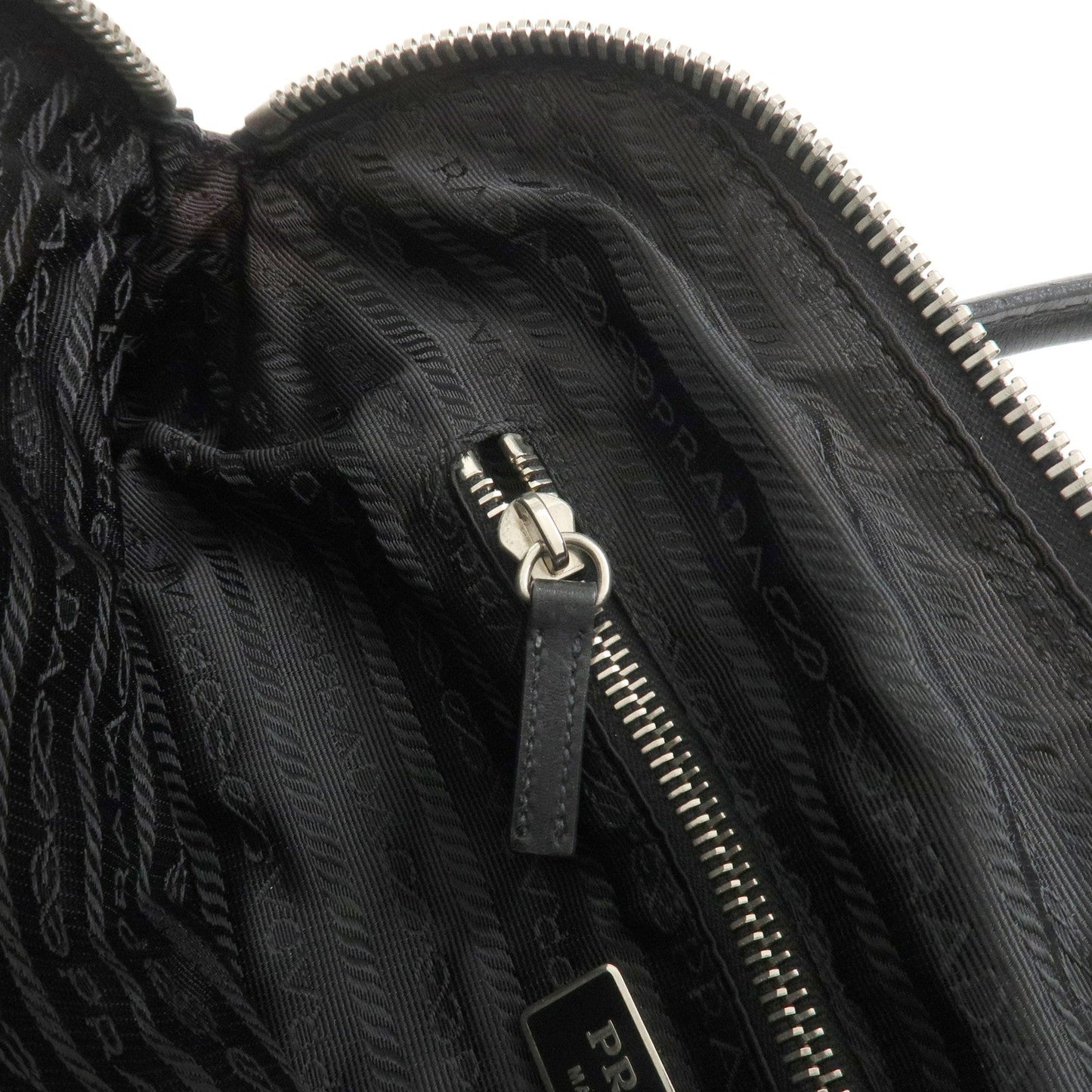 Prada Triangle Logo Nylon Leather Shoulder Bag Hand Bag Black【Pre-order】