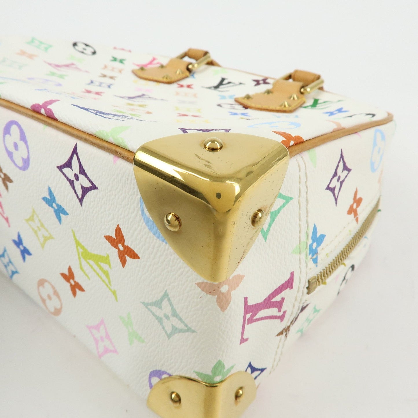 Louis Vuitton Monogram Multicolor Trouville Hand Bag Blanc M92663【Pre-order】