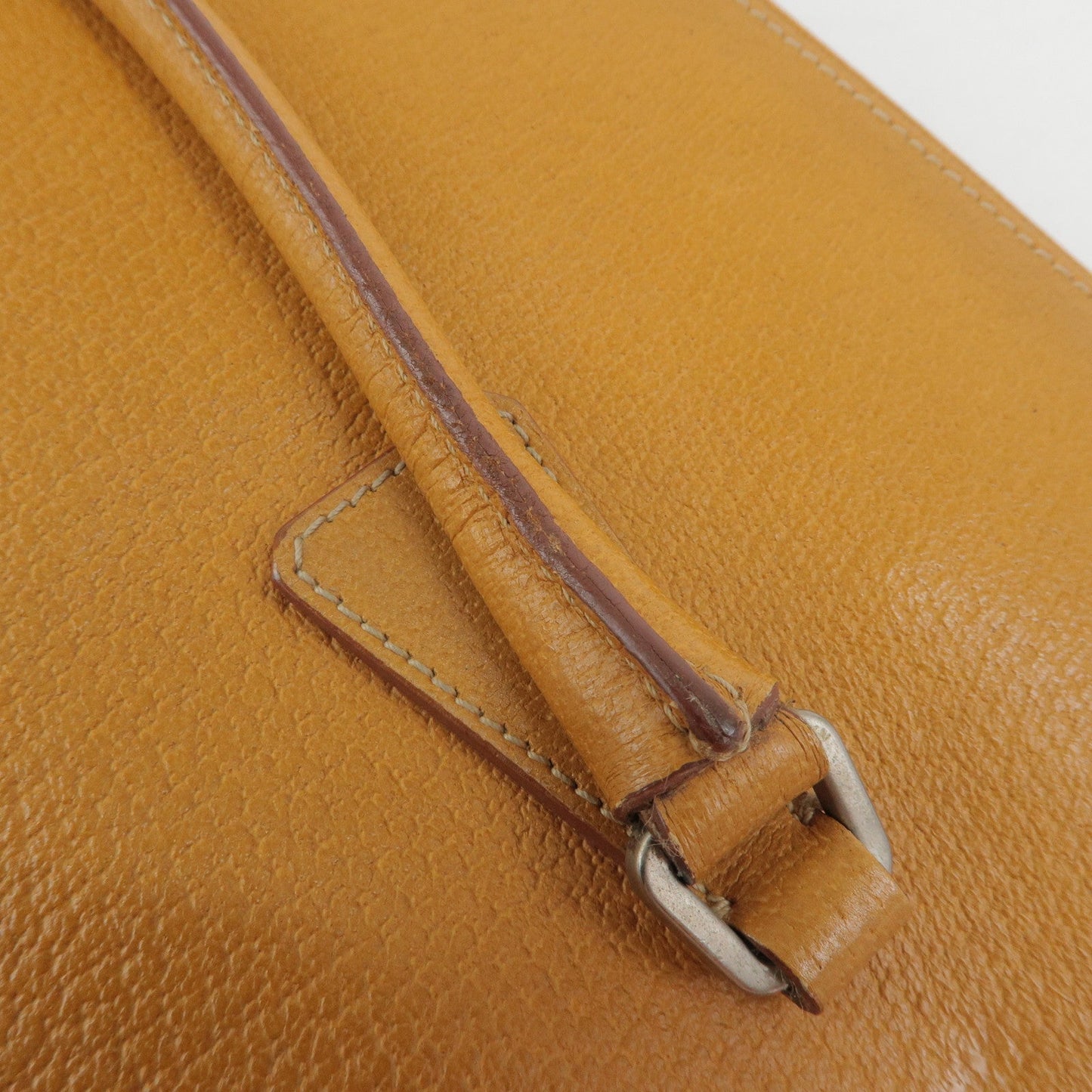 Prada Triangle Logo Leather Tote Bag Shoulder Bag Light Brown【Pre-order】