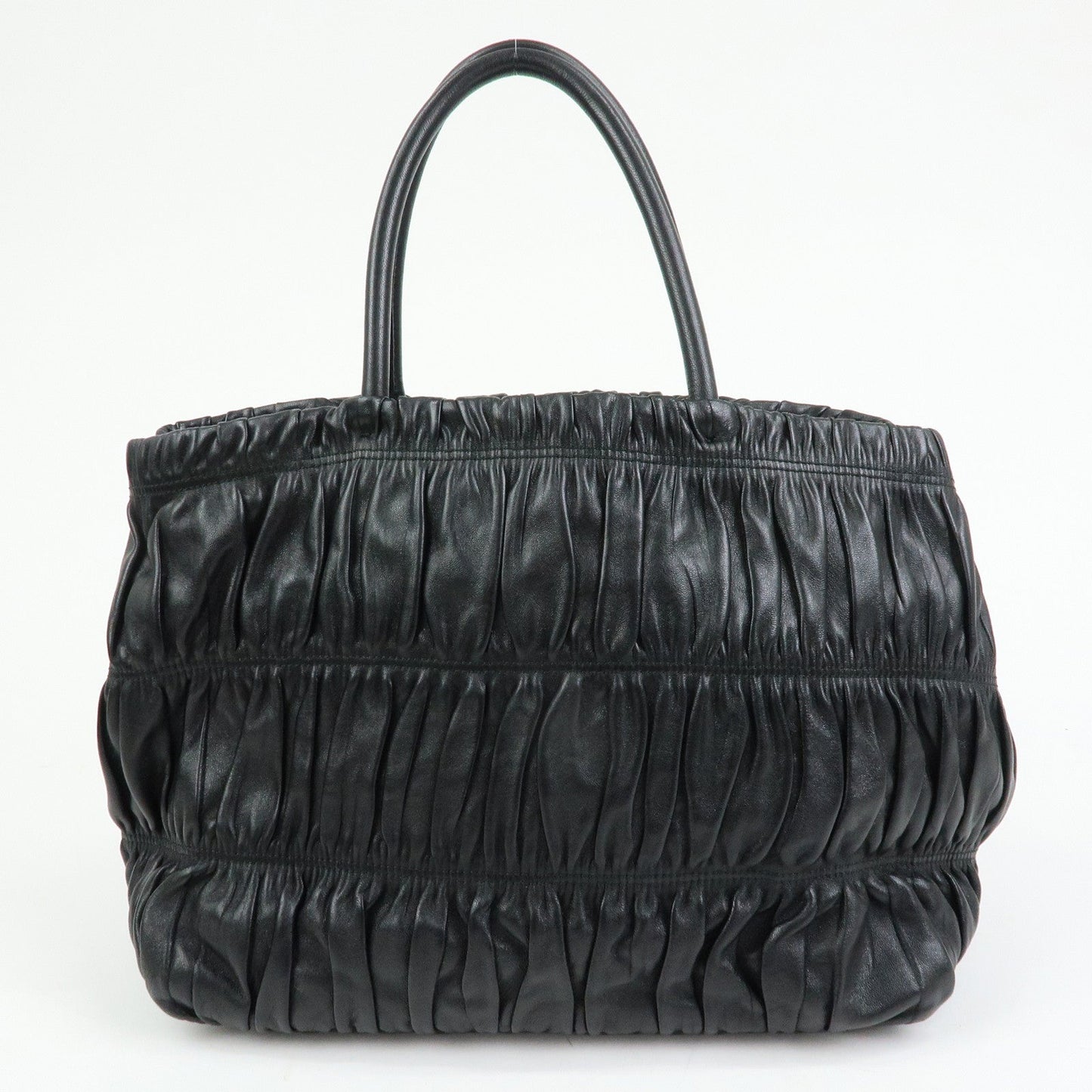 Prada Ribbon Nappa Gaufure Leather 2Way Bag Black BN1932【Pre-order】
