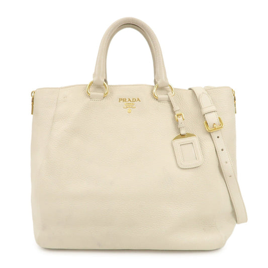 Prada Logo 2Way Bag Hand Bag Shoulder Bag Ivory【Pre-order】