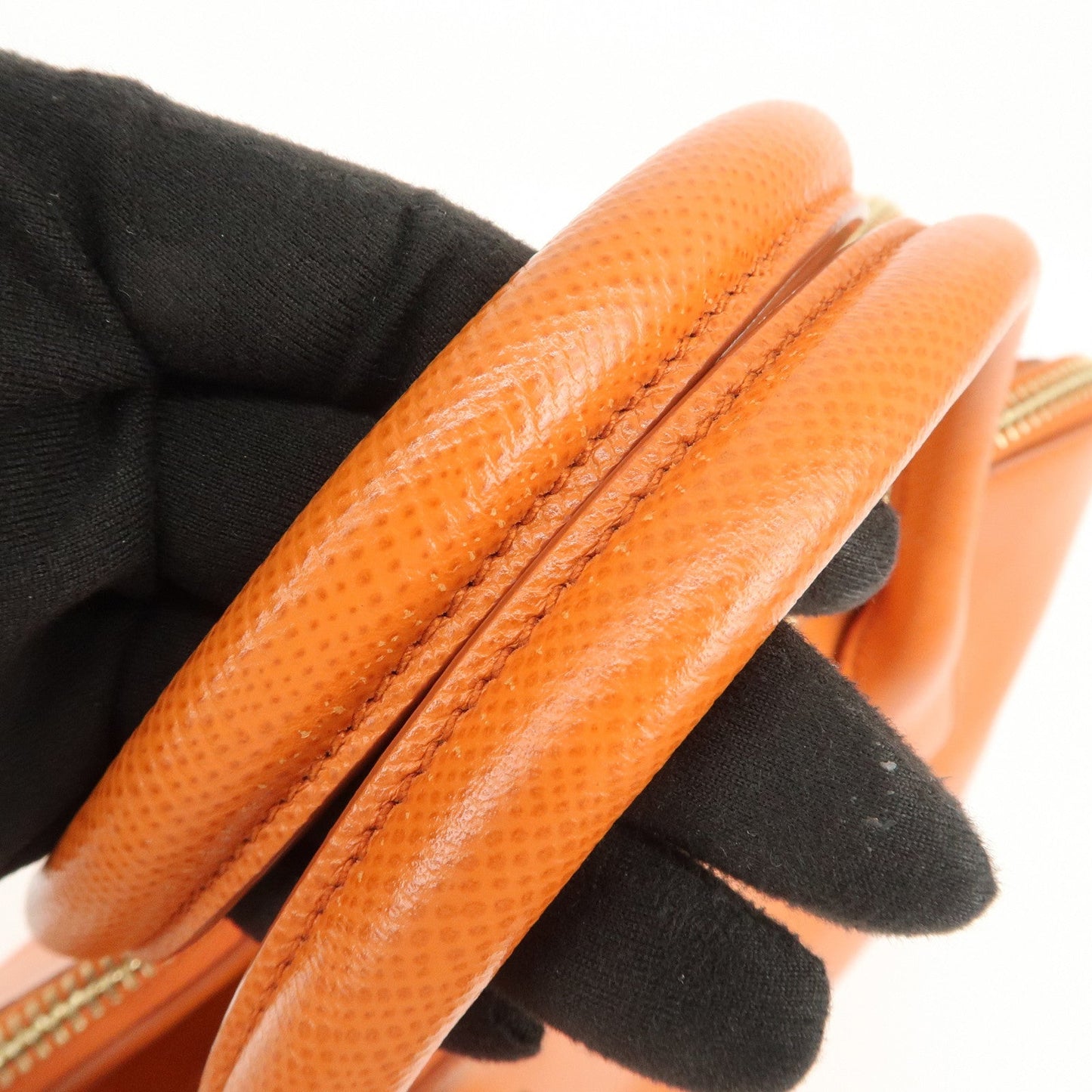 Prada Logo Saffiano Leather Hand Bag Orange BN2560【Pre-order】